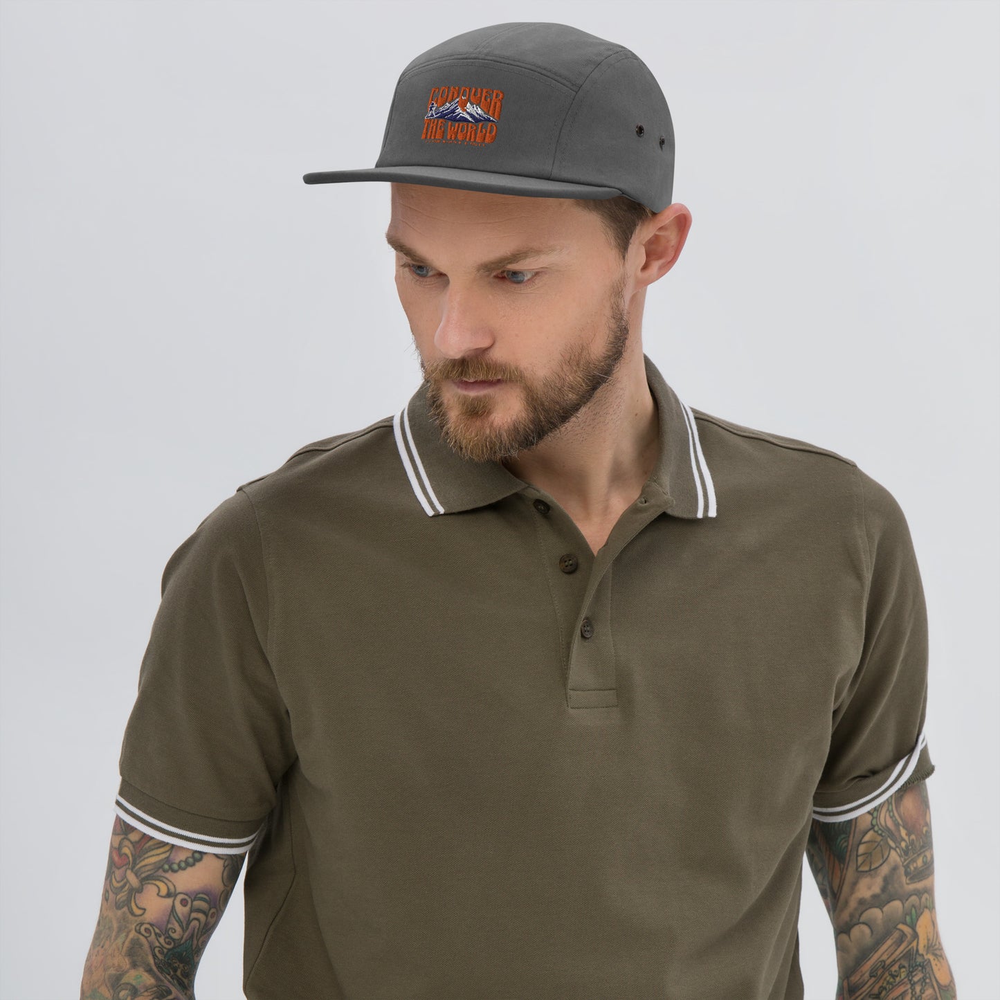 Conquer The World Panel Cap