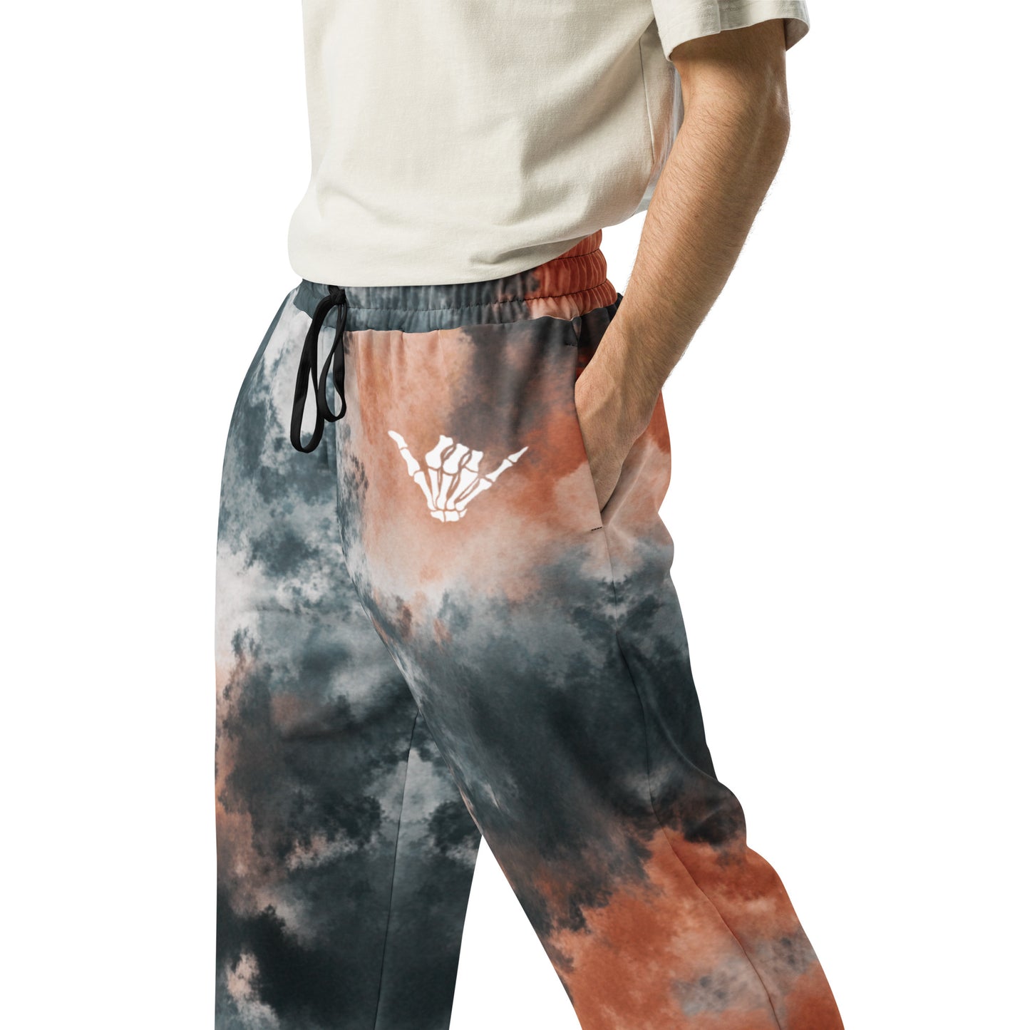 Shaka Skate Tie-Dye Wide-Leg Joggers