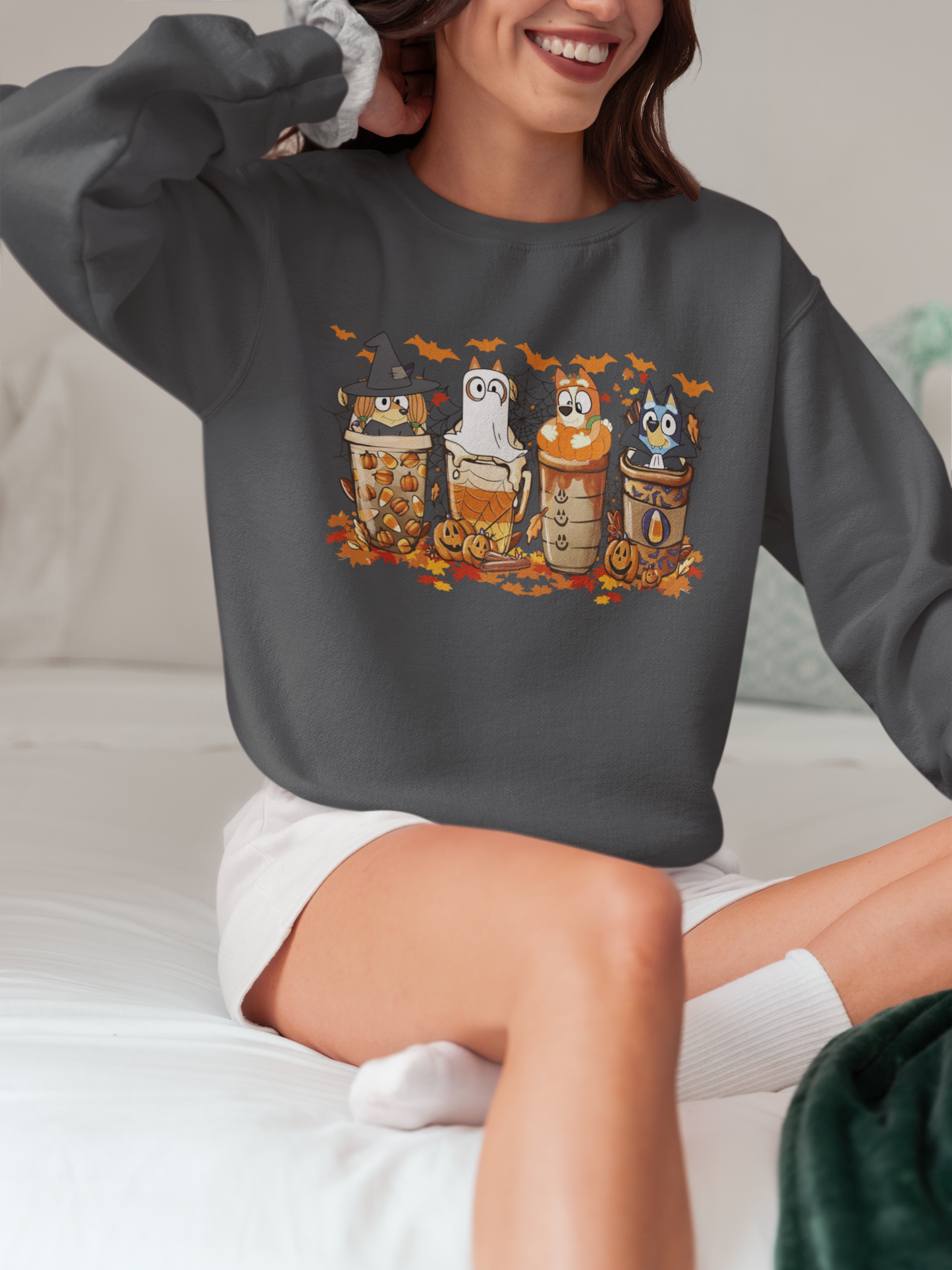 Bluey Halloween Sweatshirt | Spooky Season Sweatshirt | Bluey Halloween Sweatshirt | Trick or Treat Sweatshirt | Halloween Gift for Her