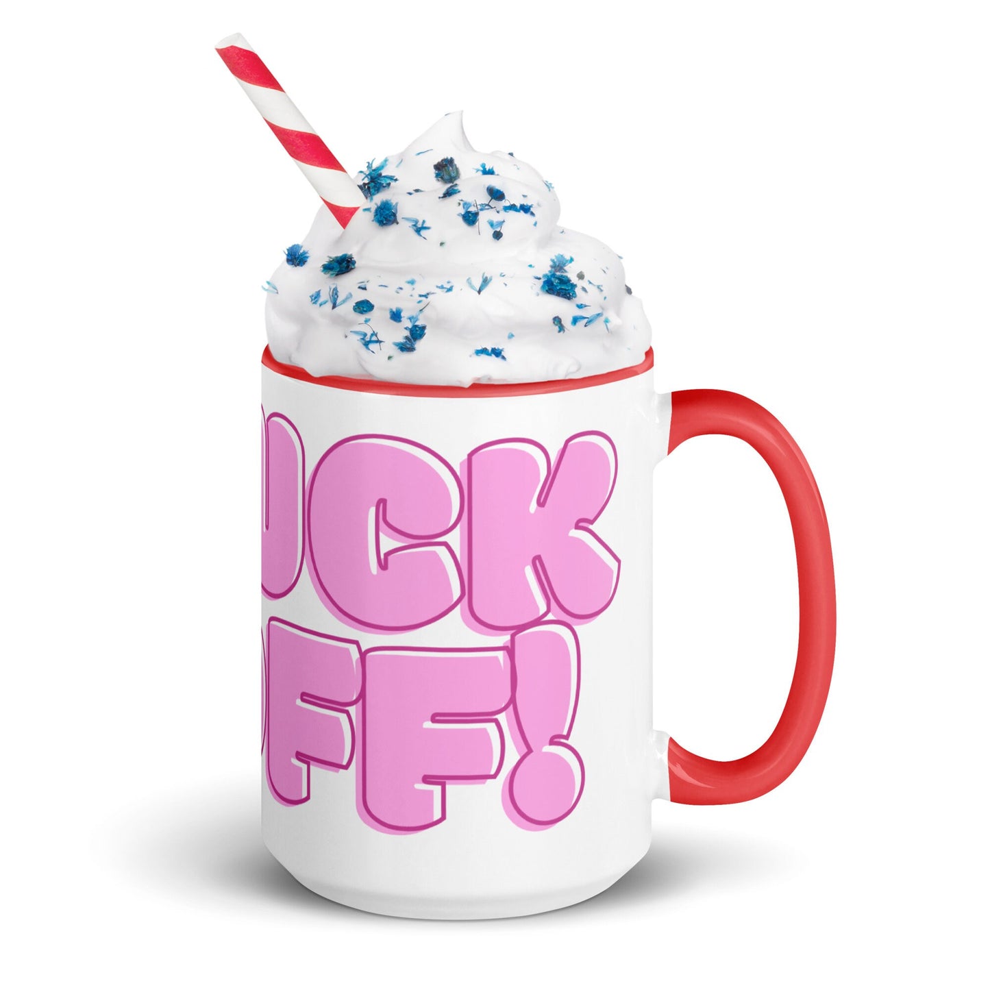 FUCK OFF Funny Mug with Color Inside