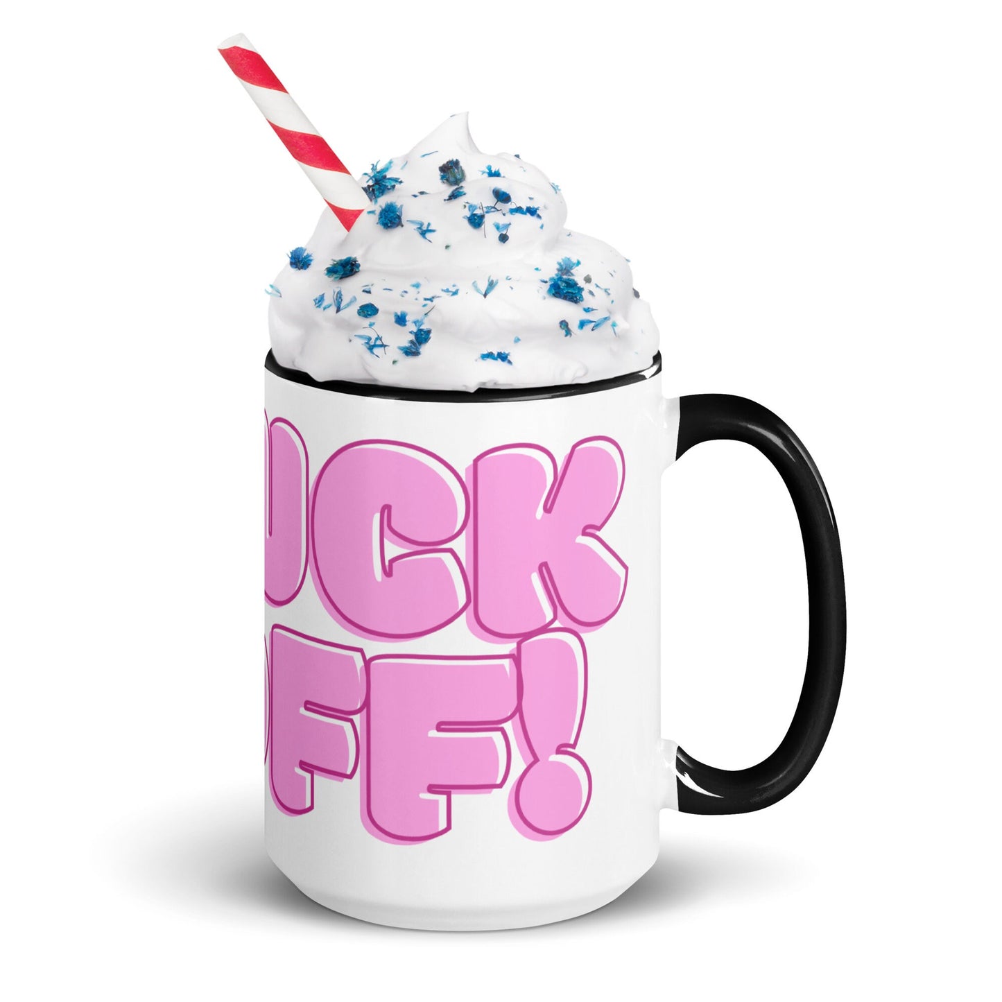 FUCK OFF Funny Mug with Color Inside