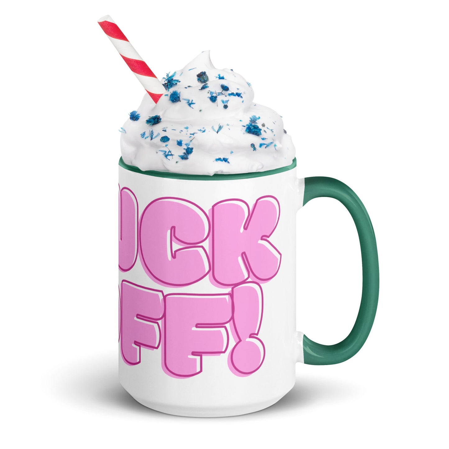 FUCK OFF Funny Mug with Color Inside
