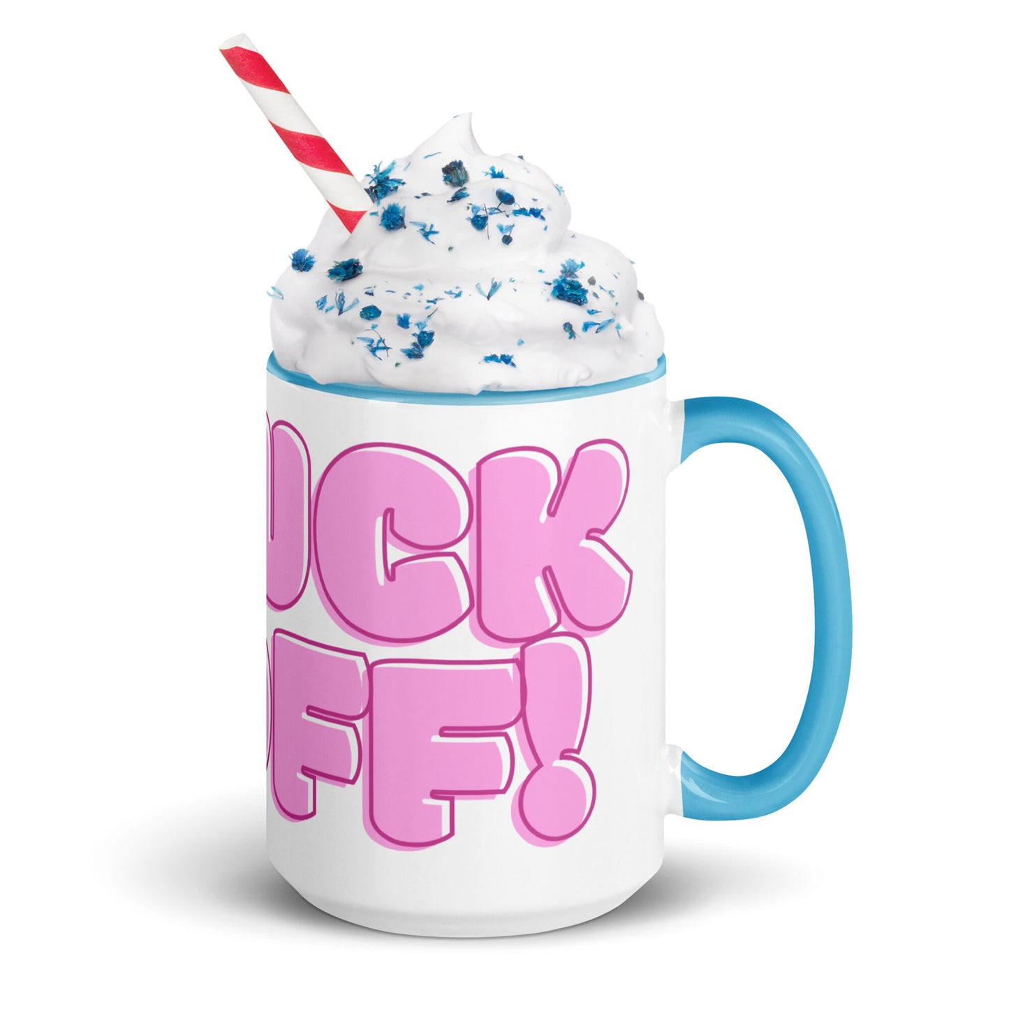 FUCK OFF Funny Mug with Color Inside