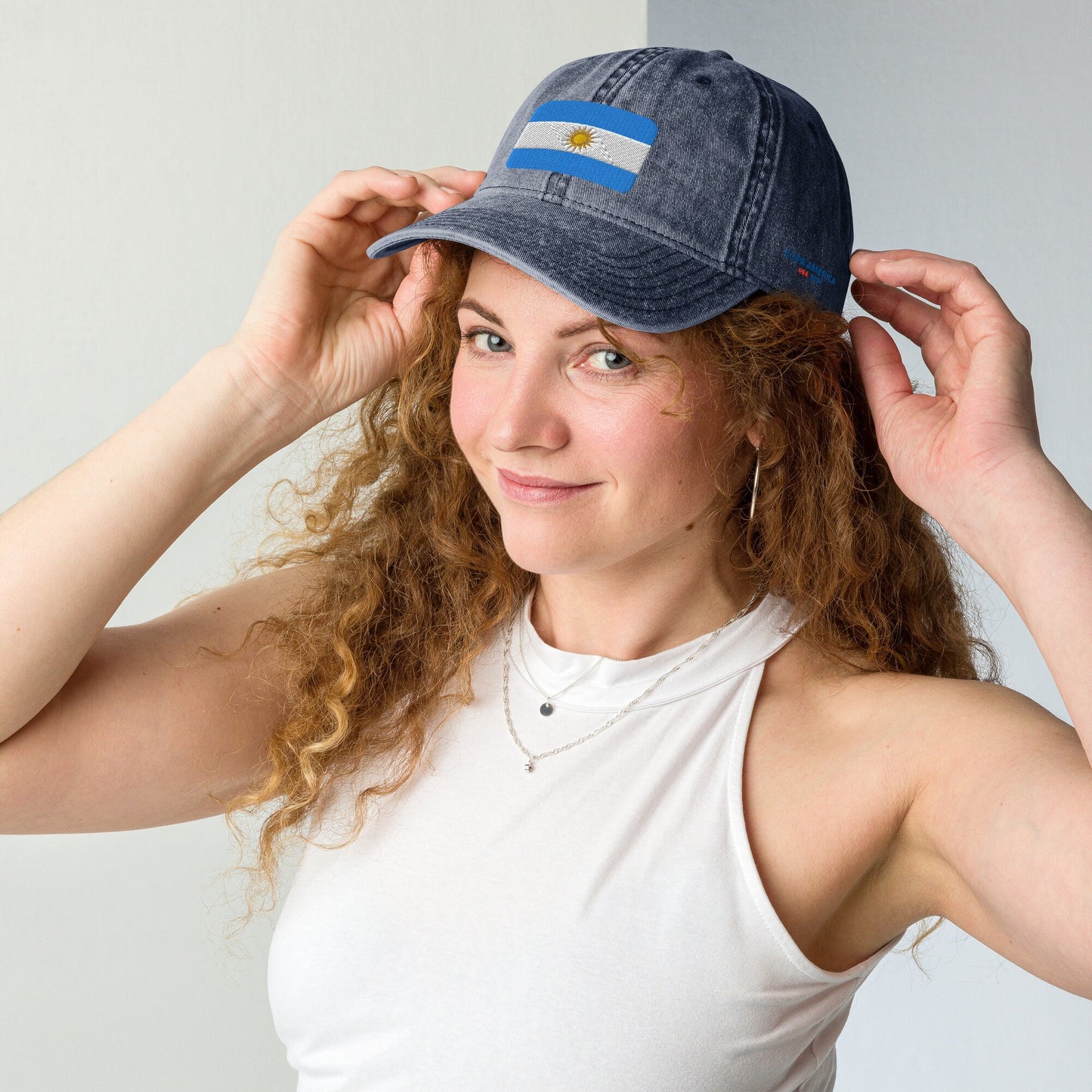 Copa America 2024 Champion's Vintage Hat Argentina Edition