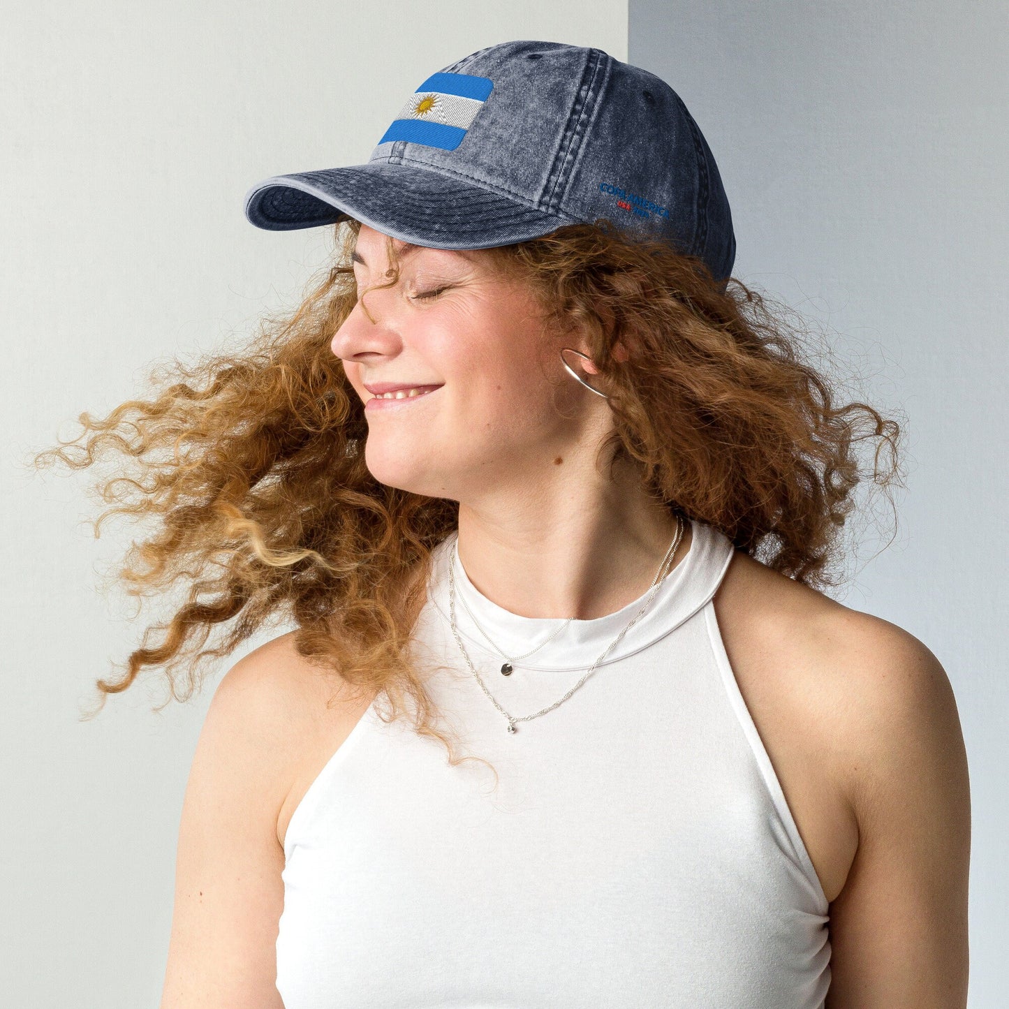 Copa America 2024 Champion's Vintage Hat Argentina Edition