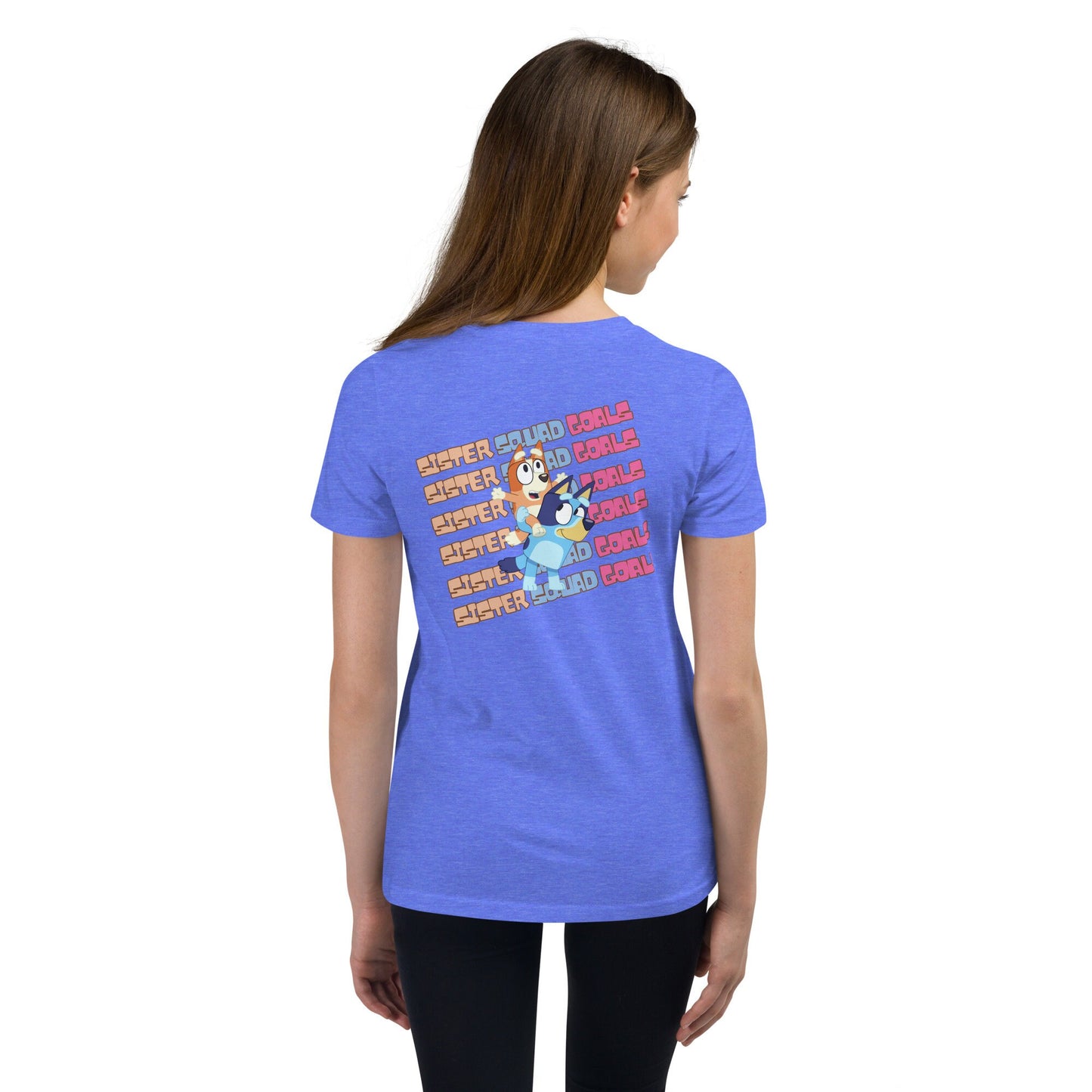 Youth Bluey and Bingo Sister Squad Goals Tshirt