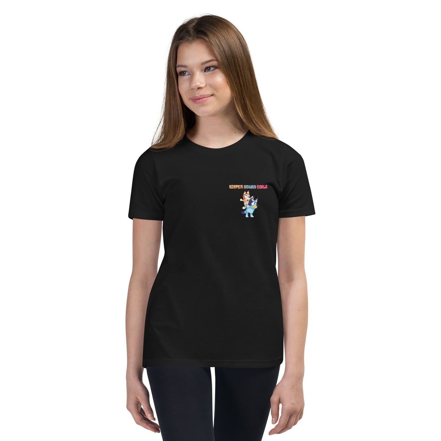 Youth Bluey and Bingo Sister Squad Goals Tshirt