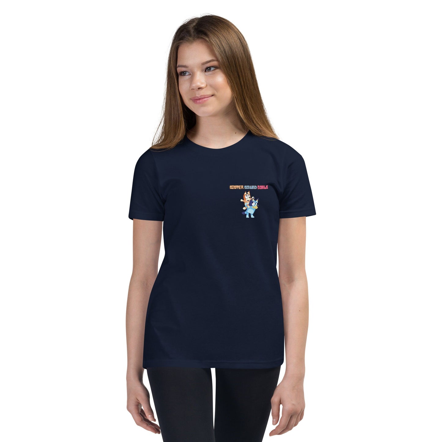 Youth Bluey and Bingo Sister Squad Goals Tshirt