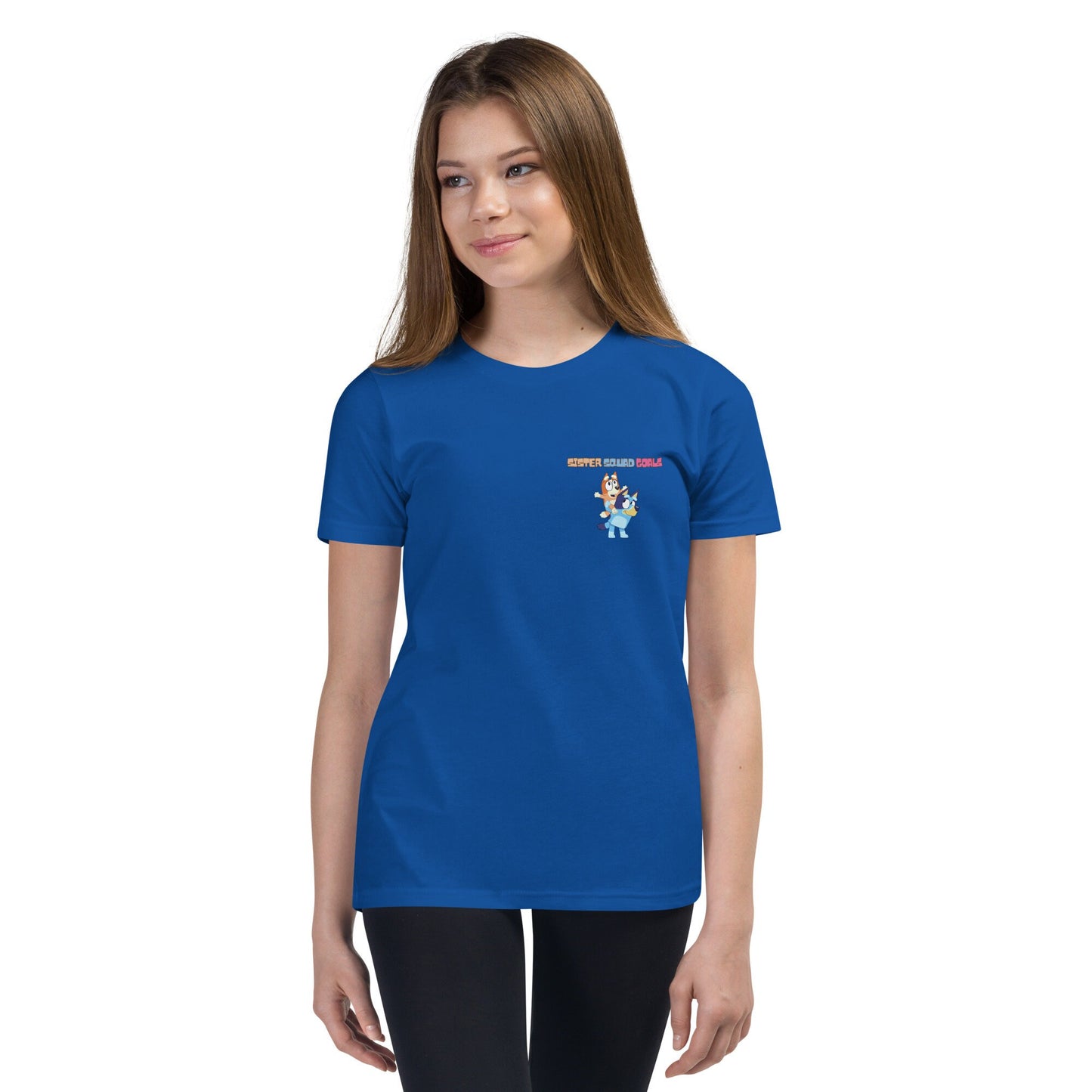 Youth Bluey and Bingo Sister Squad Goals Tshirt