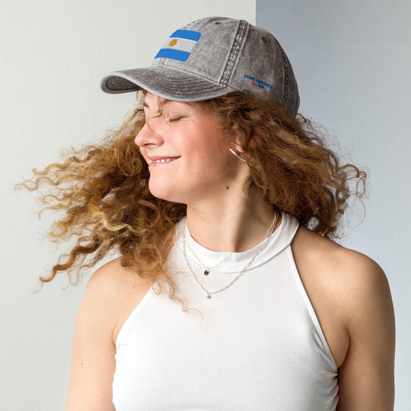 Copa America 2024 Champion's Vintage Hat Argentina Edition