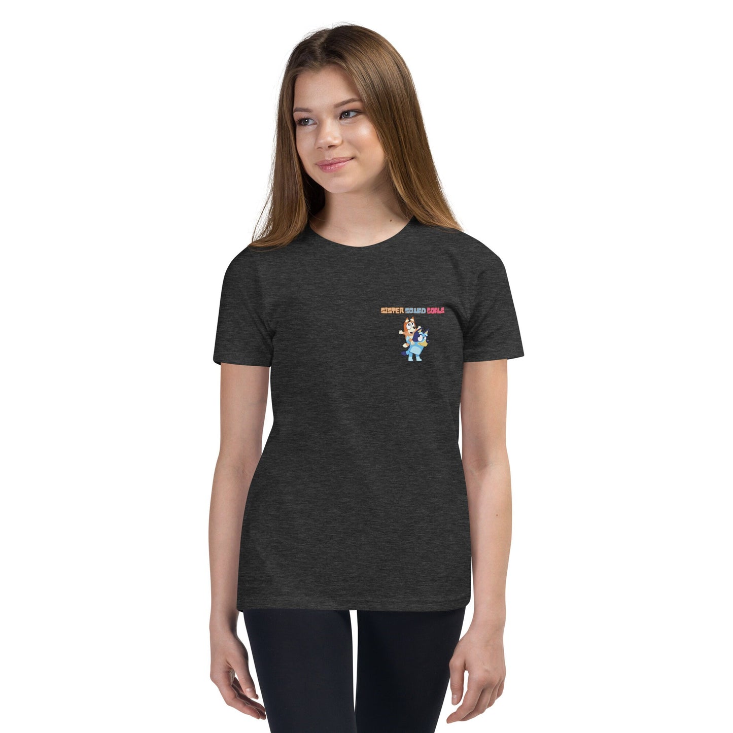 Youth Bluey and Bingo Sister Squad Goals Tshirt