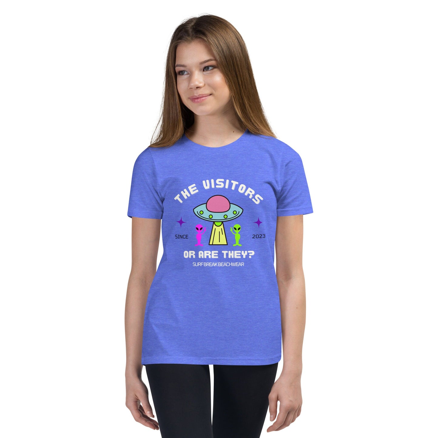 The Alien Visitors T-Shirt, UFO Shirt, Alien Tshirt for Youth, Alien Tshirt for Kids, UFO Shirt, Flying Saucer T-shirt, Space Shirt