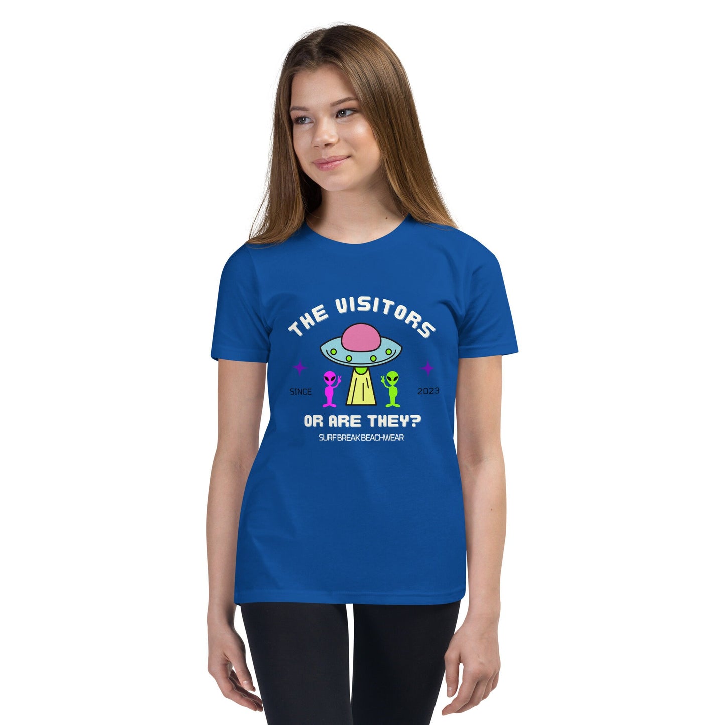 The Alien Visitors T-Shirt, UFO Shirt, Alien Tshirt for Youth, Alien Tshirt for Kids, UFO Shirt, Flying Saucer T-shirt, Space Shirt