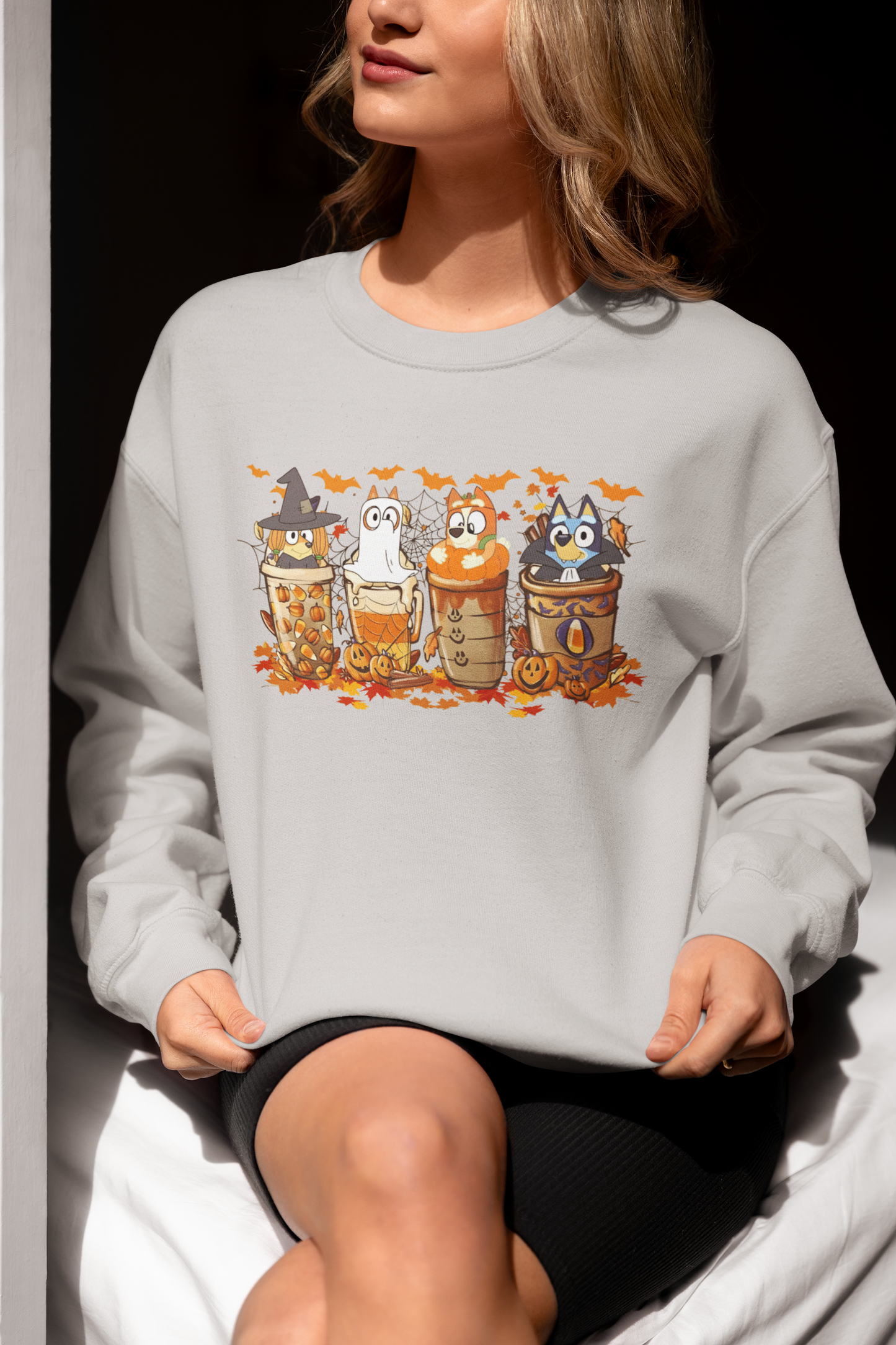 Bluey Halloween Sweatshirt | Spooky Season Sweatshirt | Bluey Halloween Sweatshirt | Trick or Treat Sweatshirt | Halloween Gift for Her
