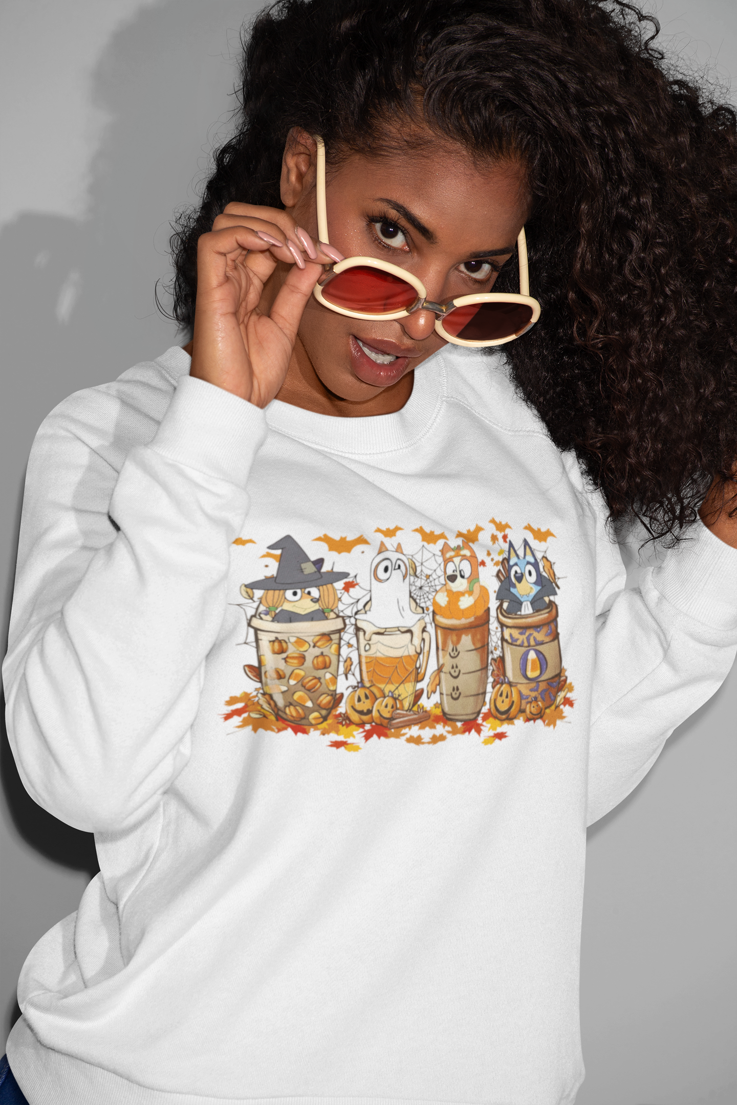 Bluey Halloween Sweatshirt | Spooky Season Sweatshirt | Bluey Halloween Sweatshirt | Trick or Treat Sweatshirt | Halloween Gift for Her