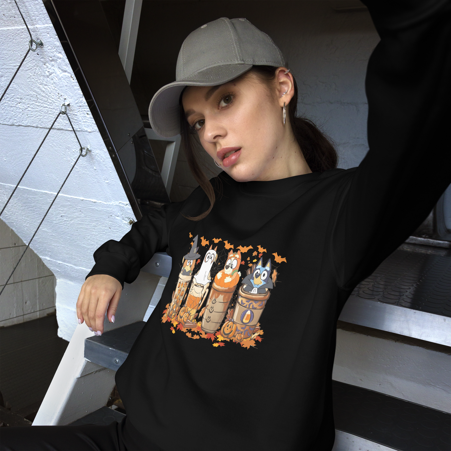 Bluey Halloween Sweatshirt | Spooky Season Sweatshirt | Bluey Halloween Sweatshirt | Trick or Treat Sweatshirt | Halloween Gift for Her