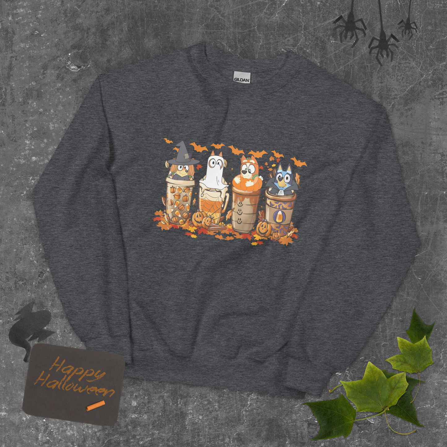 Bluey Halloween Sweatshirt | Spooky Season Sweatshirt | Bluey Halloween Sweatshirt | Trick or Treat Sweatshirt | Halloween Gift for Her