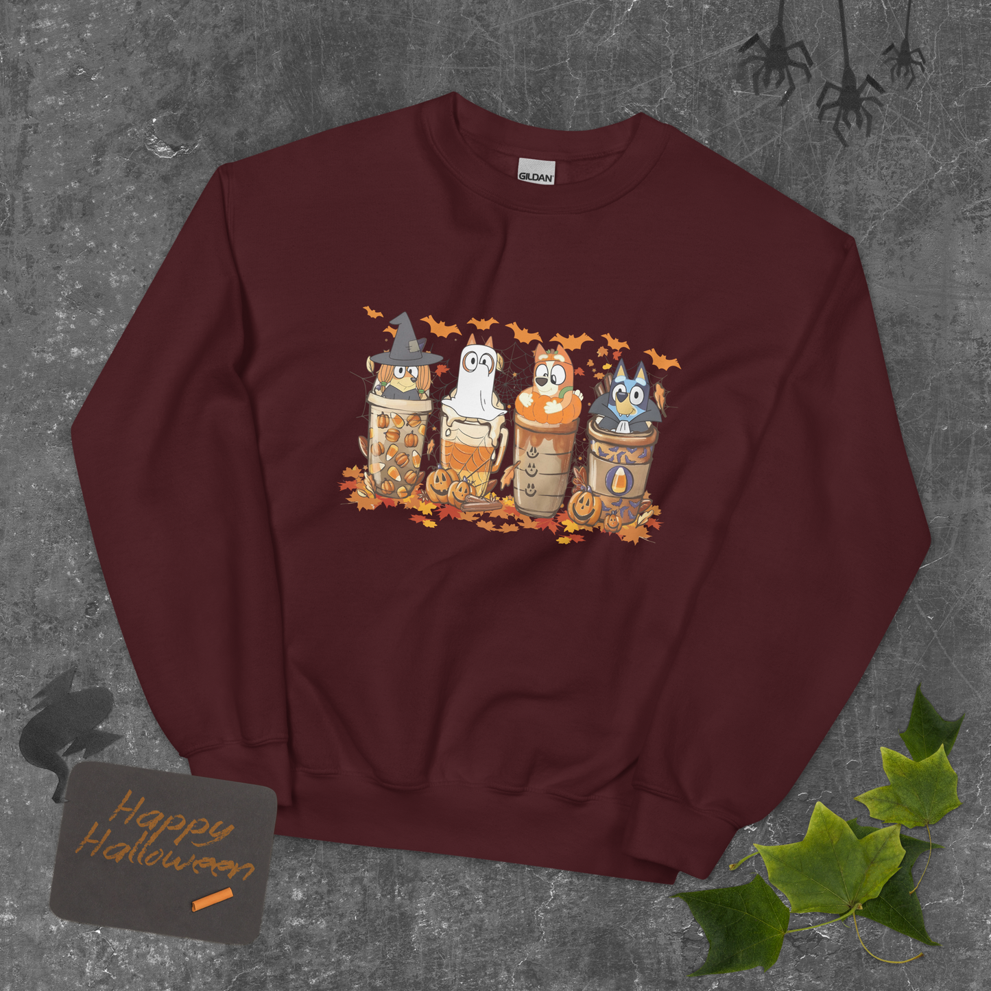 Bluey Halloween Sweatshirt | Spooky Season Sweatshirt | Bluey Halloween Sweatshirt | Trick or Treat Sweatshirt | Halloween Gift for Her