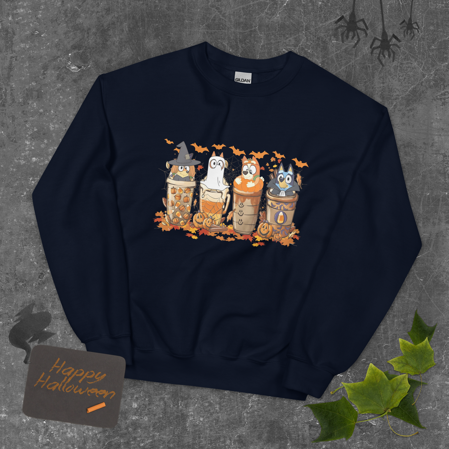Bluey Halloween Sweatshirt | Spooky Season Sweatshirt | Bluey Halloween Sweatshirt | Trick or Treat Sweatshirt | Halloween Gift for Her