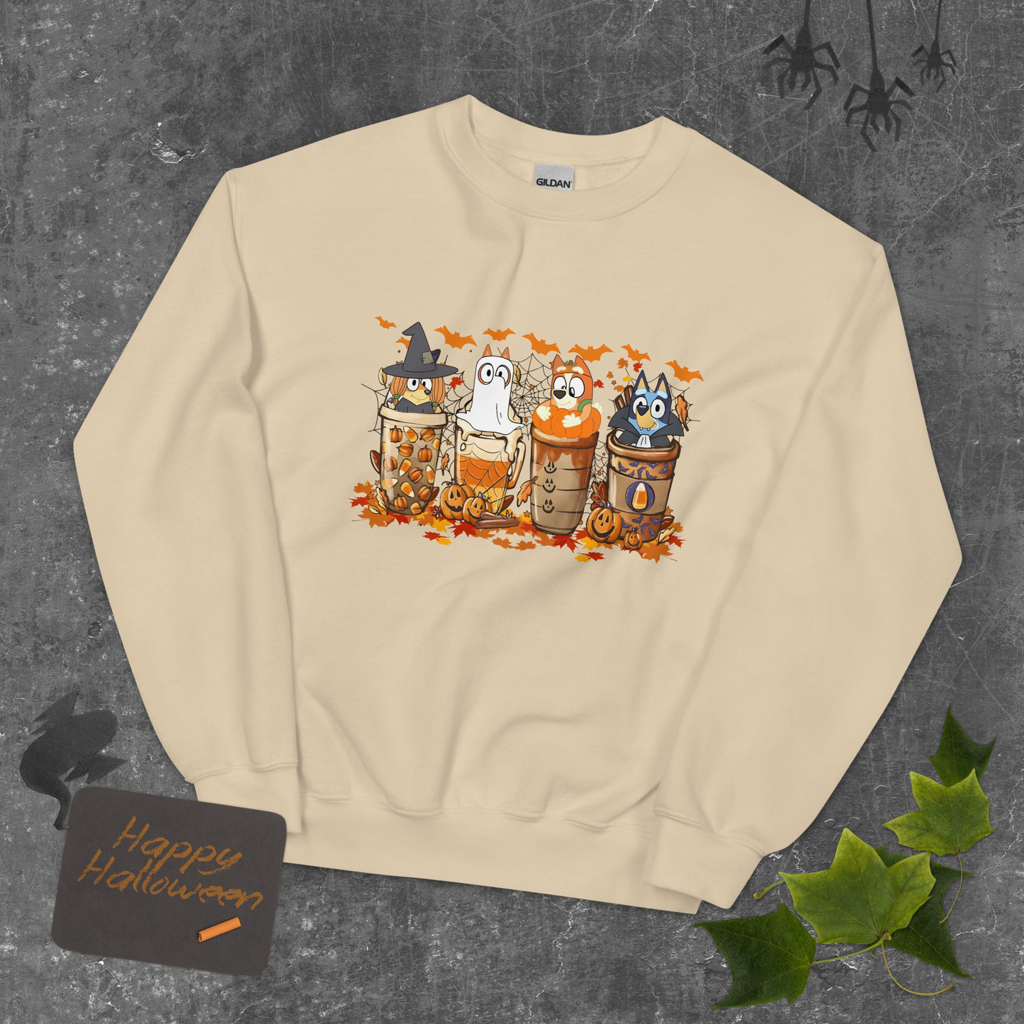Bluey Halloween Sweatshirt | Spooky Season Sweatshirt | Bluey Halloween Sweatshirt | Trick or Treat Sweatshirt | Halloween Gift for Her