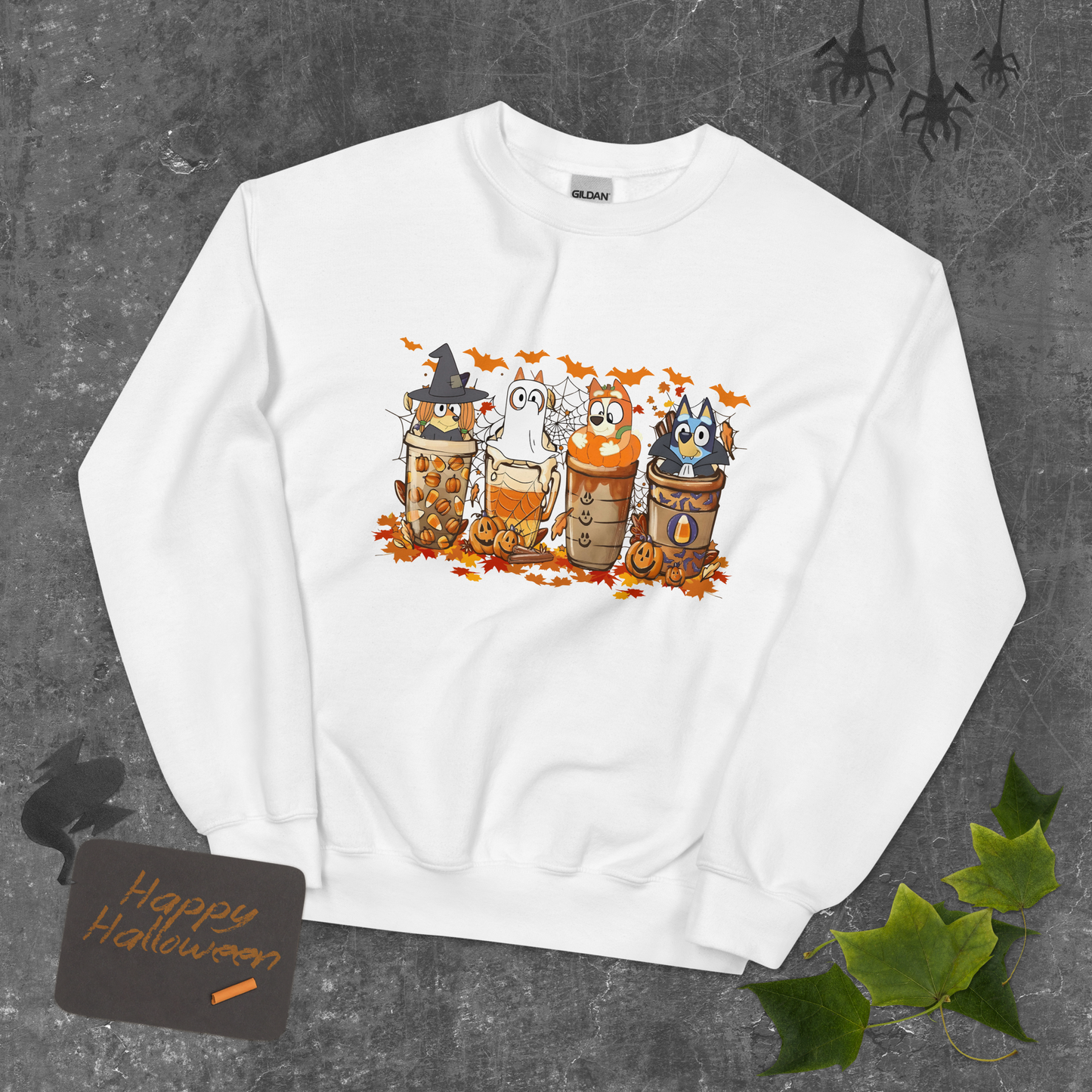 Bluey Halloween Sweatshirt | Spooky Season Sweatshirt | Bluey Halloween Sweatshirt | Trick or Treat Sweatshirt | Halloween Gift for Her