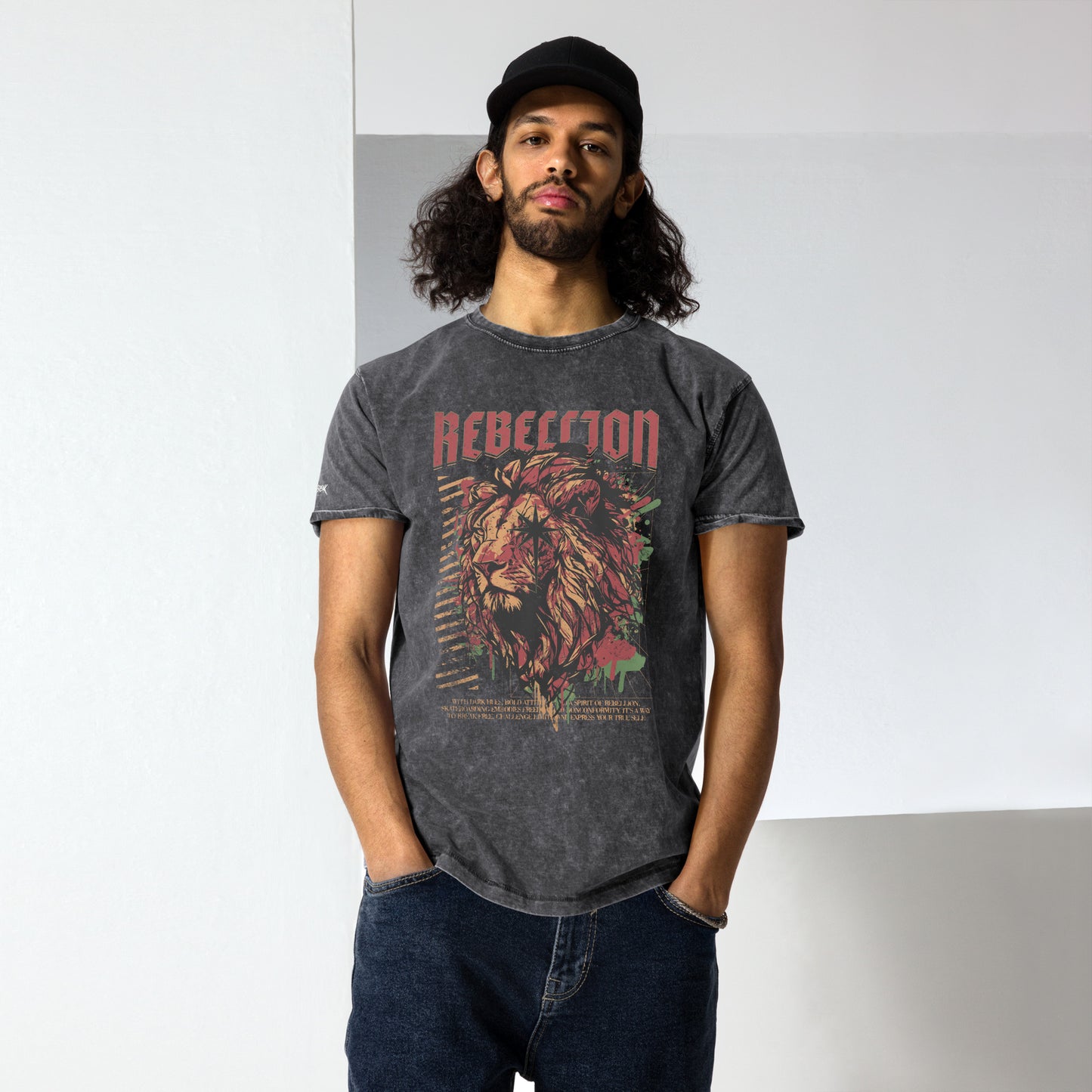 Rebellion Denim Washed T-Shirt