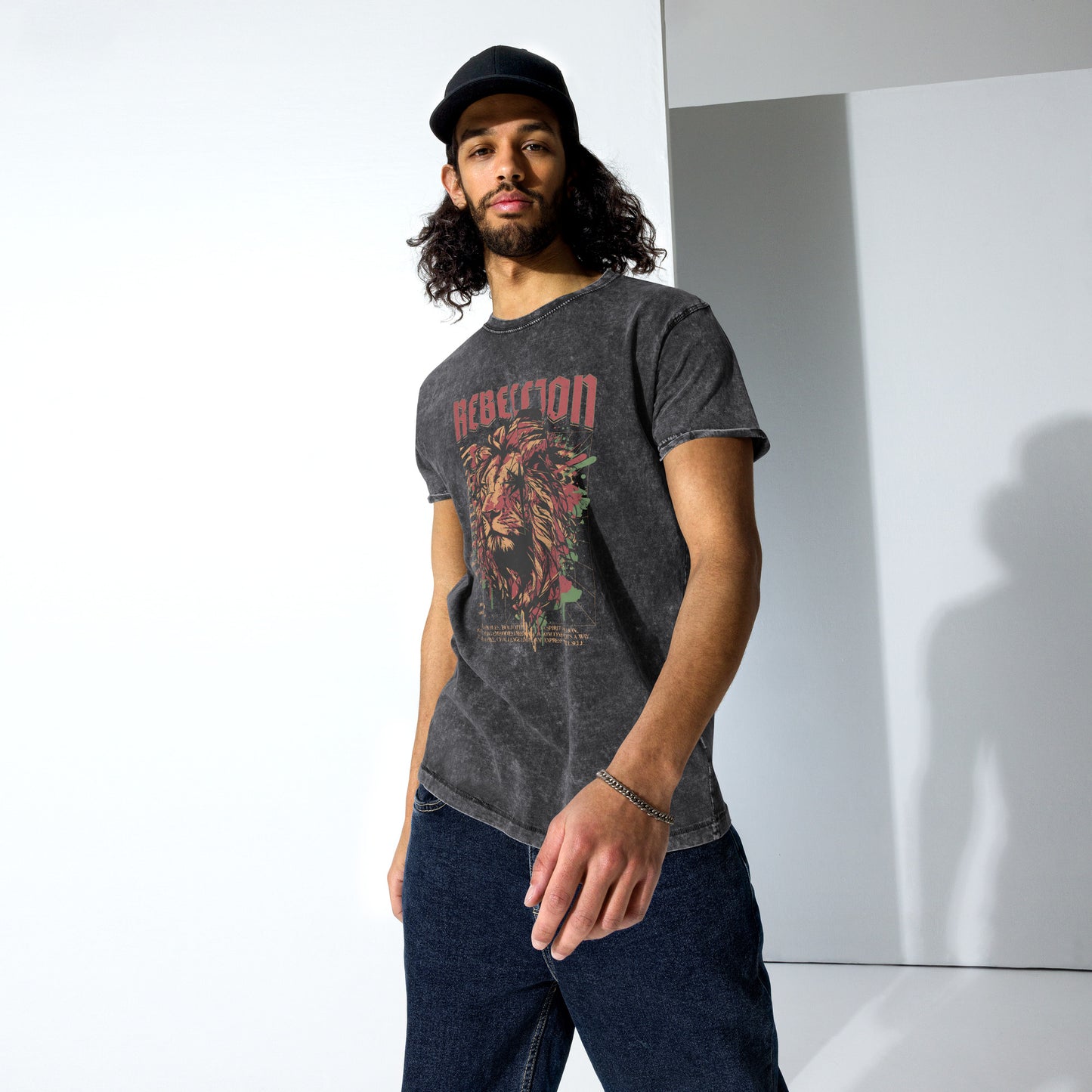 Rebellion Denim Washed T-Shirt
