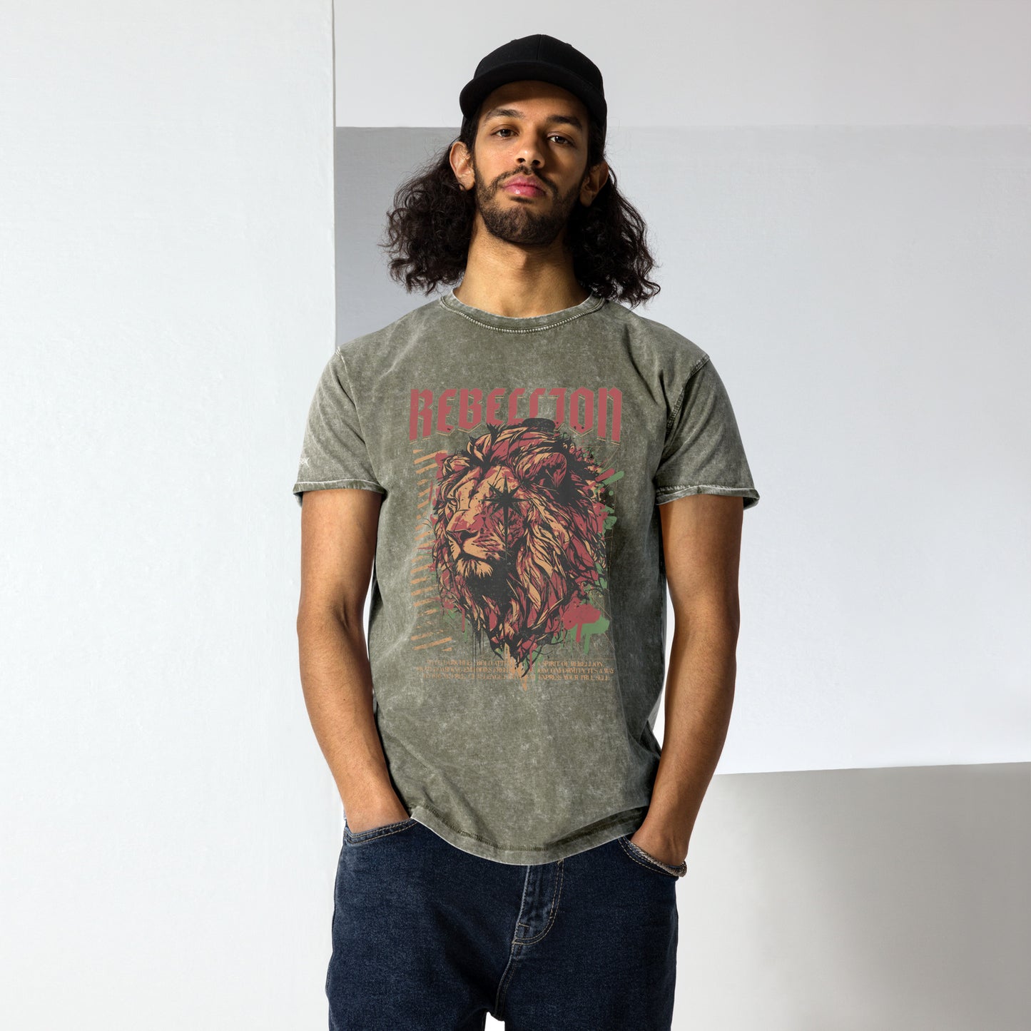 Rebellion Denim Washed T-Shirt