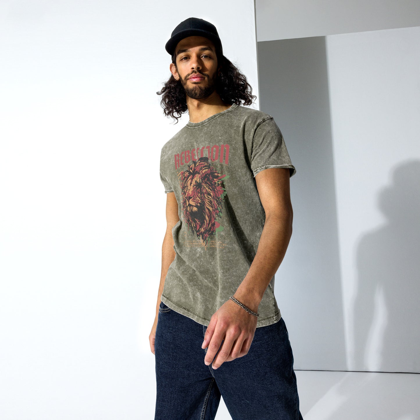 Rebellion Denim Washed T-Shirt
