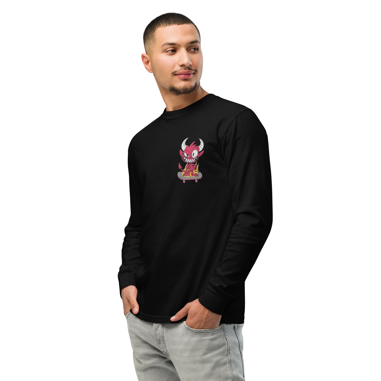Skate Demon Oversized Long-Sleeve Shirt