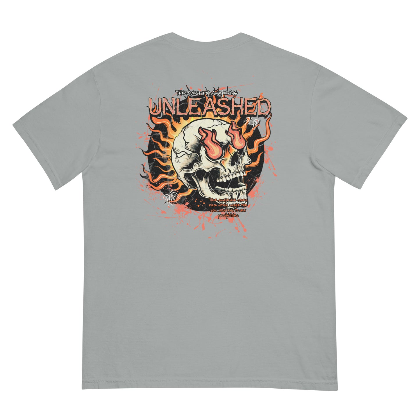 Retro Fire Skate Skull T-Shirt