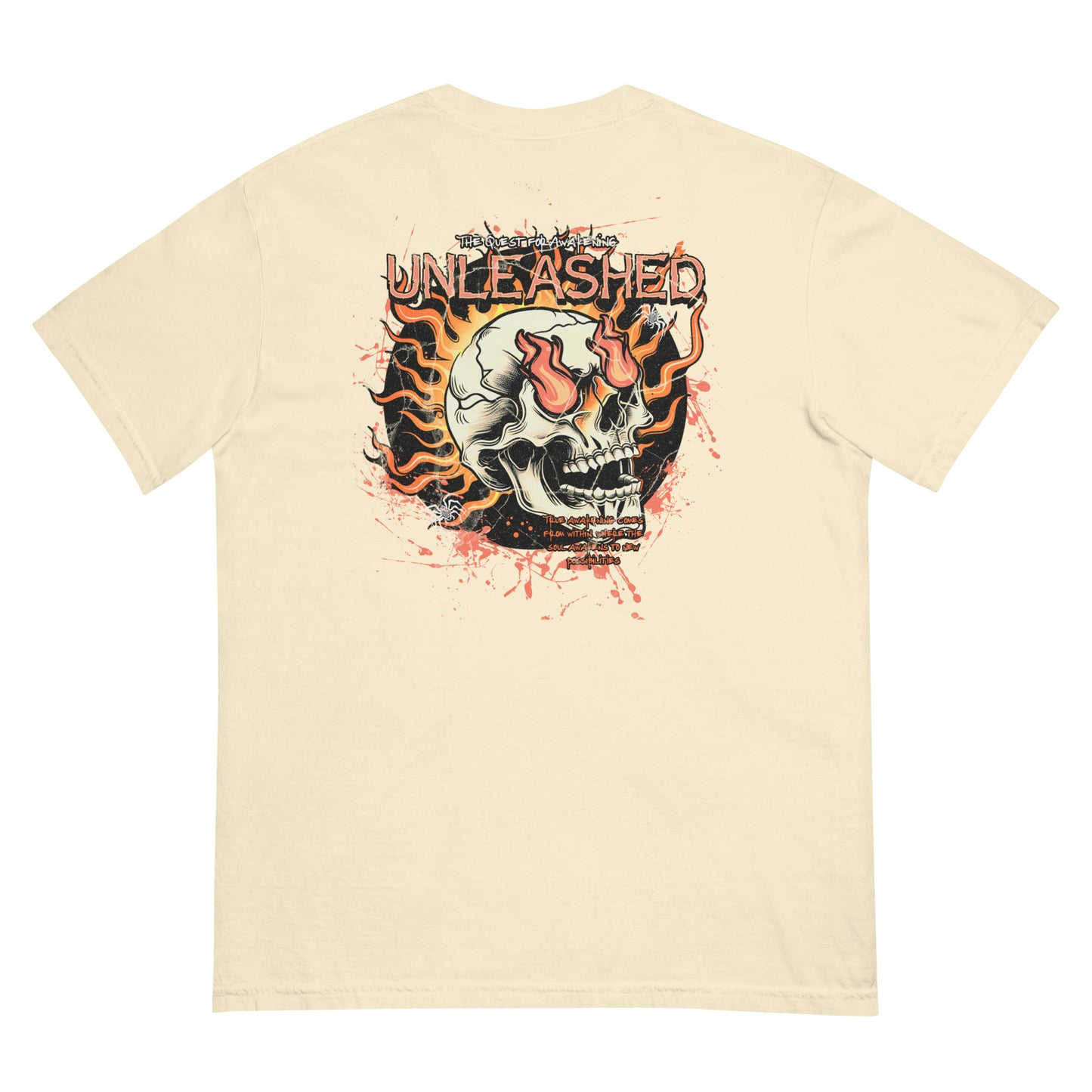 Retro Fire Skate Skull T-Shirt