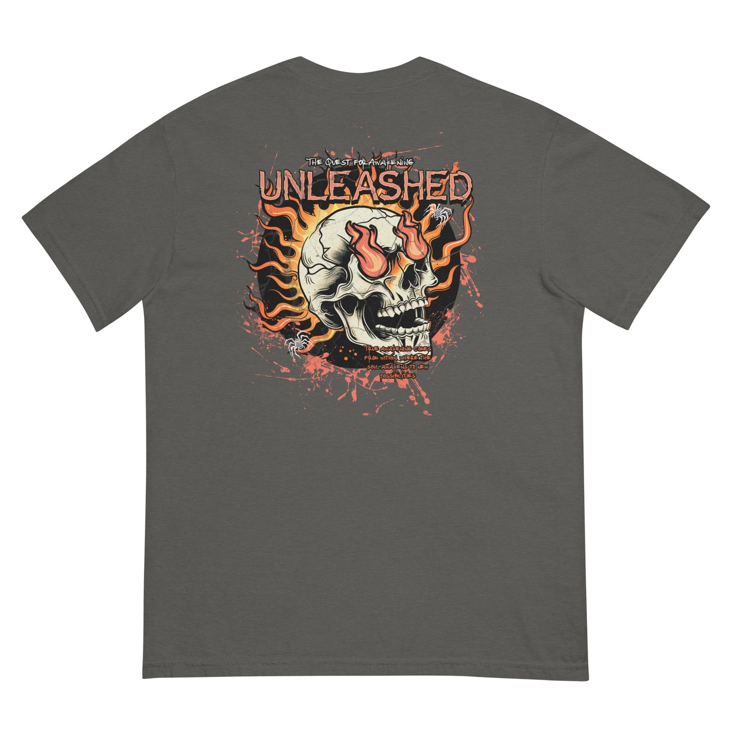 Retro Fire Skate Skull T-Shirt