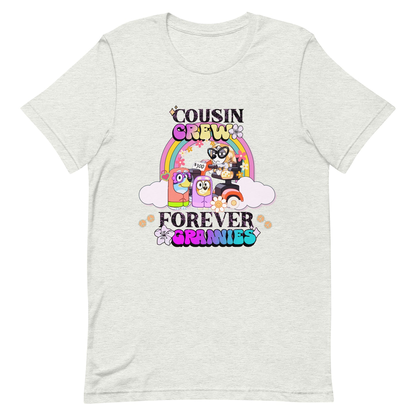 Bluey Cousin Crew T-Shirt Bluey Grannies Shirt Birthday Gift Funny Bluey Party T Shirt Bluey Nice Parking Tshirt Gift for Family Shirt