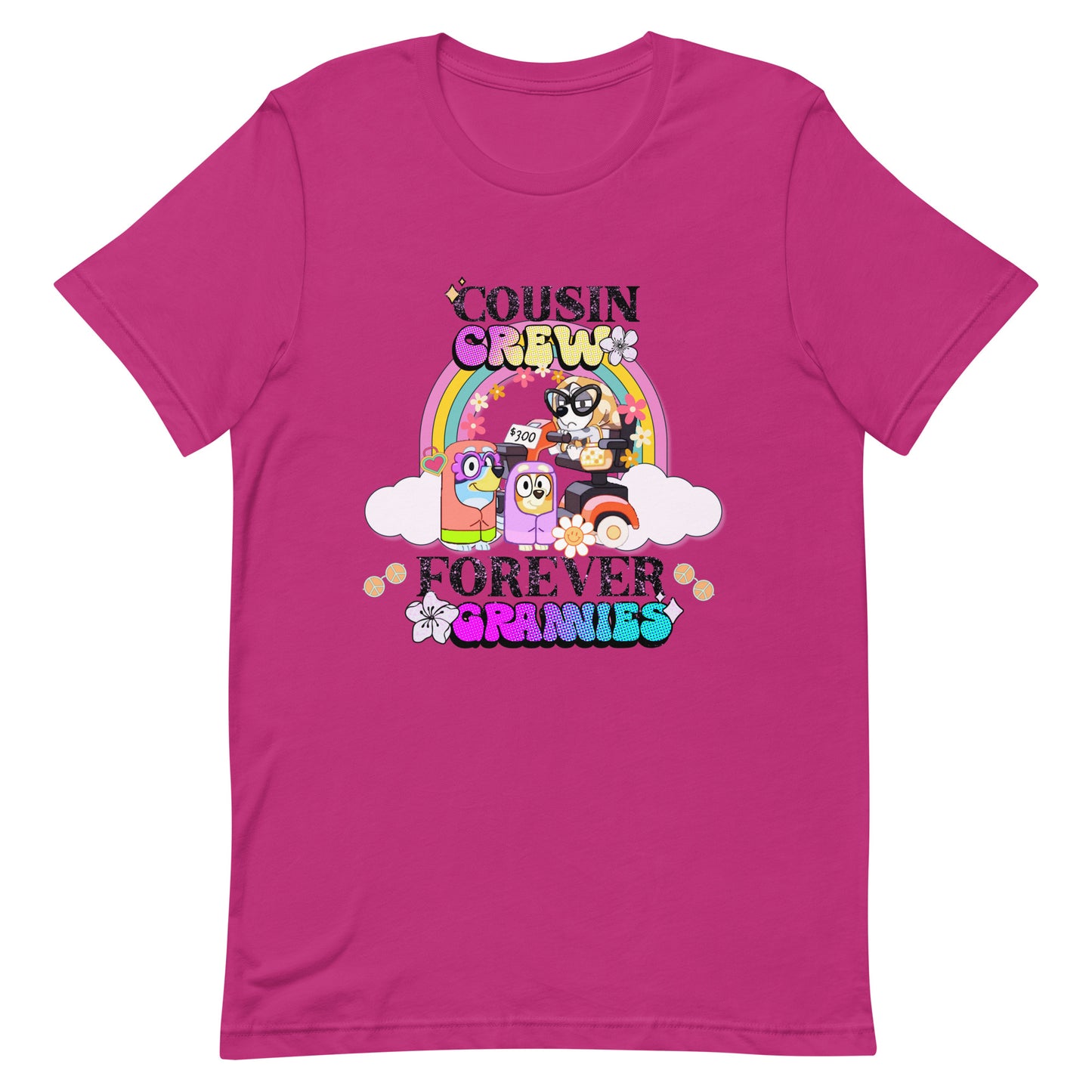 Bluey Cousin Crew T-Shirt Bluey Grannies Shirt Birthday Gift Funny Bluey Party T Shirt Bluey Nice Parking Tshirt Gift for Family Shirt