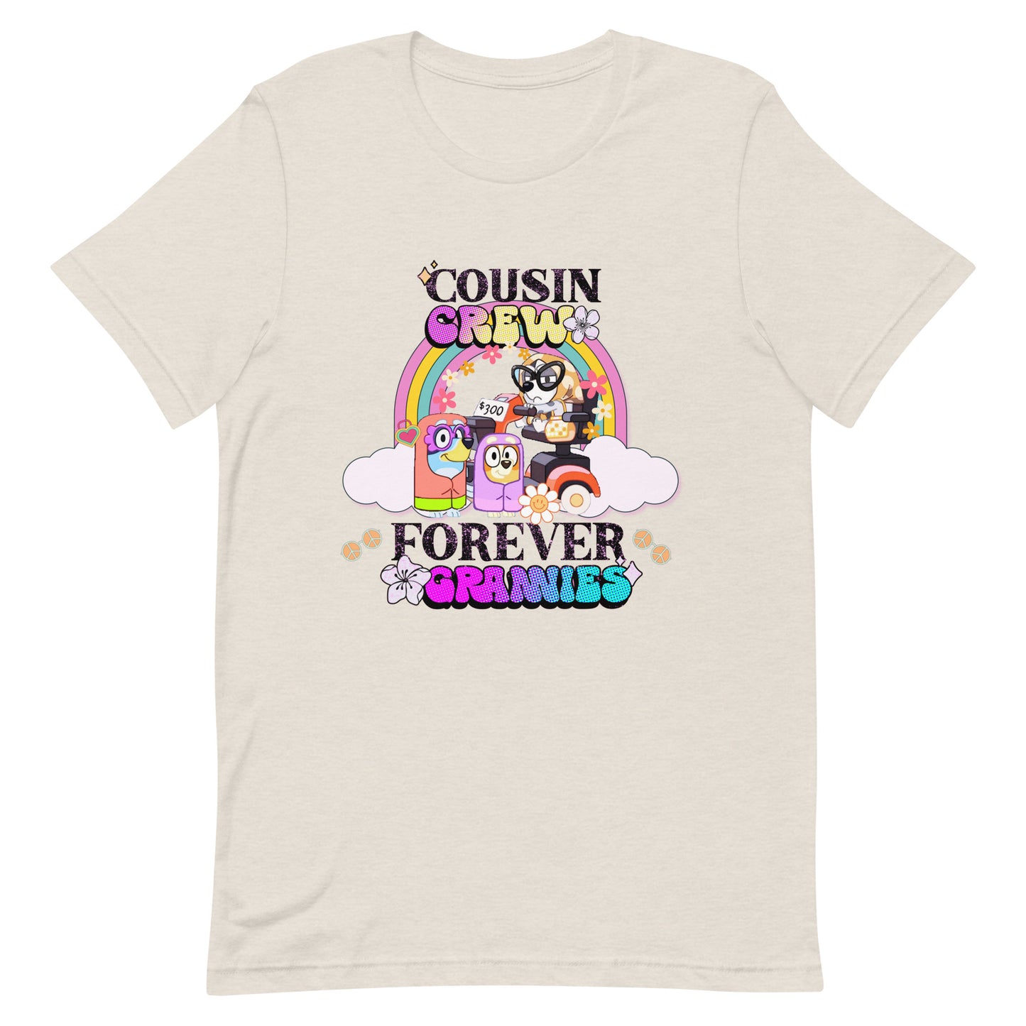 Bluey Cousin Crew T-Shirt Bluey Grannies Shirt Birthday Gift Funny Bluey Party T Shirt Bluey Nice Parking Tshirt Gift for Family Shirt
