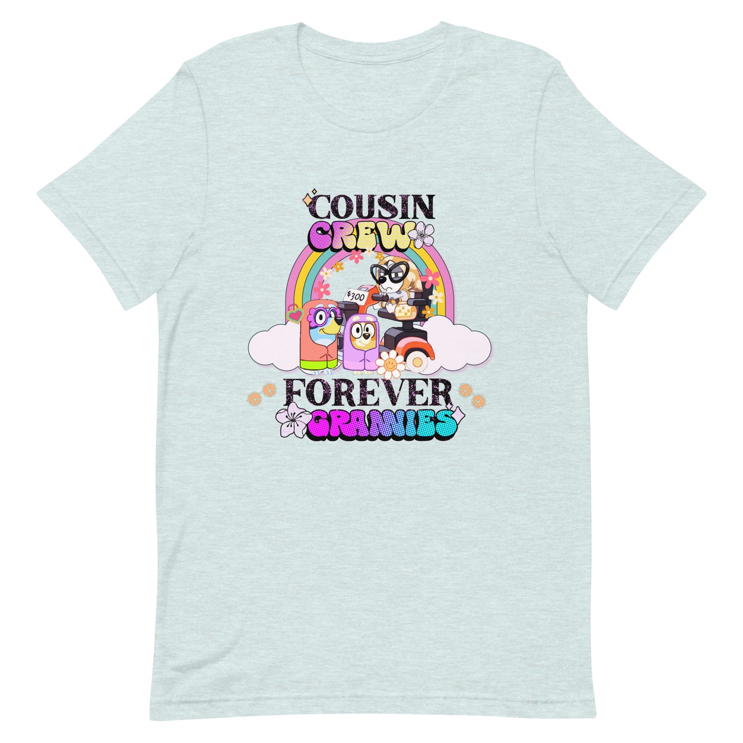Bluey Cousin Crew T-Shirt Bluey Grannies Shirt Birthday Gift Funny Bluey Party T Shirt Bluey Nice Parking Tshirt Gift for Family Shirt