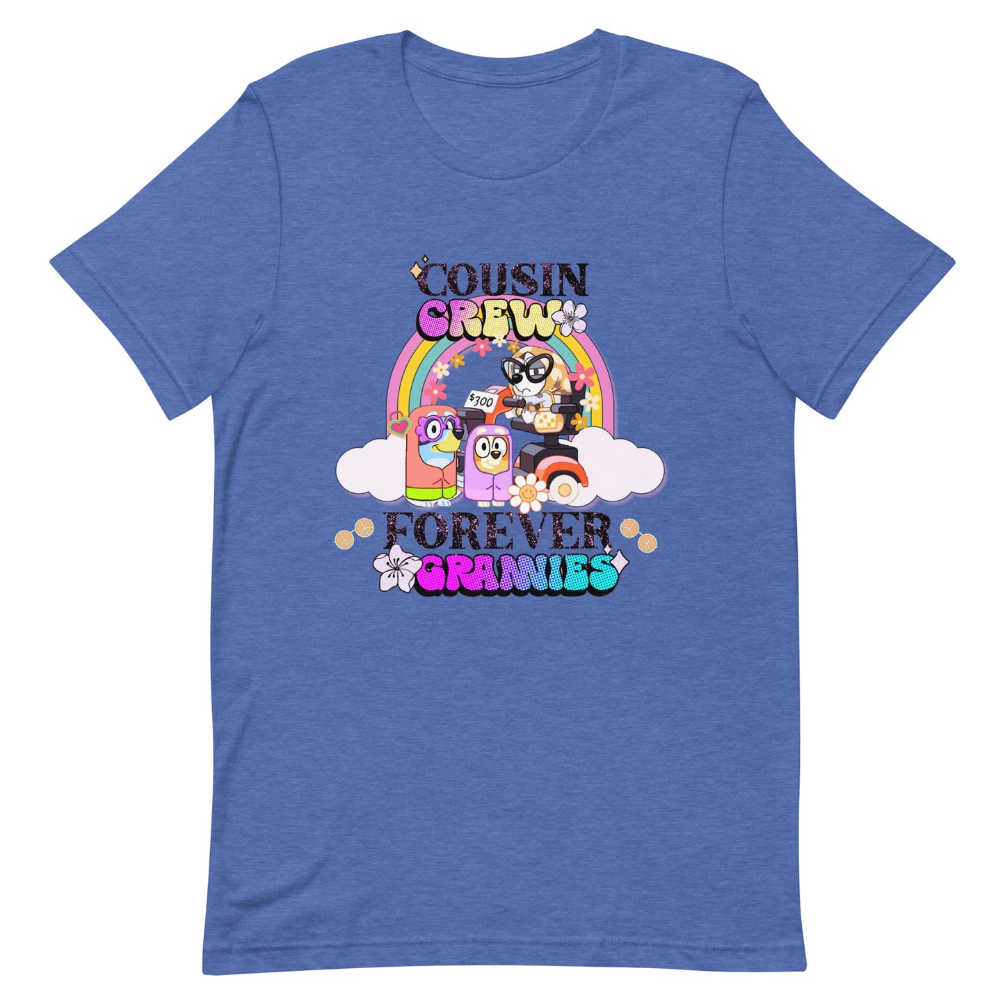 Bluey Cousin Crew T-Shirt Bluey Grannies Shirt Birthday Gift Funny Bluey Party T Shirt Bluey Nice Parking Tshirt Gift for Family Shirt