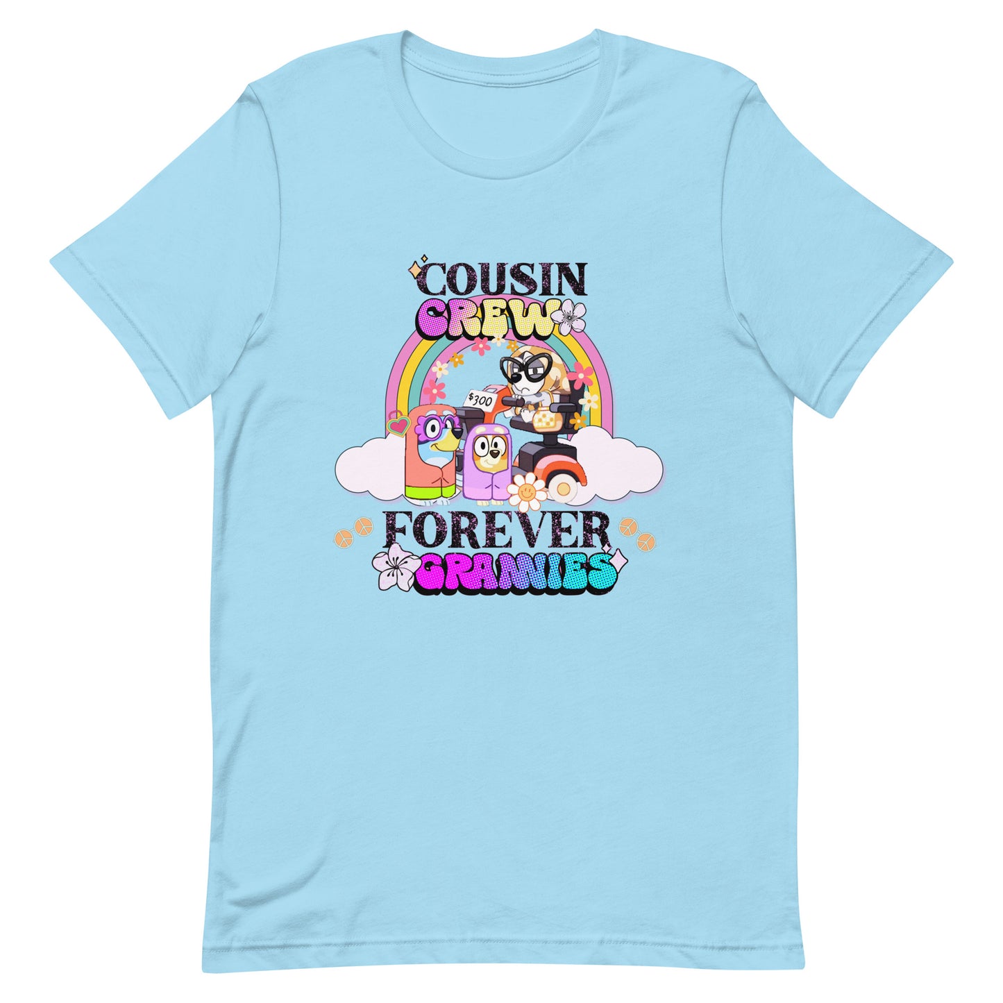 Bluey Cousin Crew T-Shirt Bluey Grannies Shirt Birthday Gift Funny Bluey Party T Shirt Bluey Nice Parking Tshirt Gift for Family Shirt