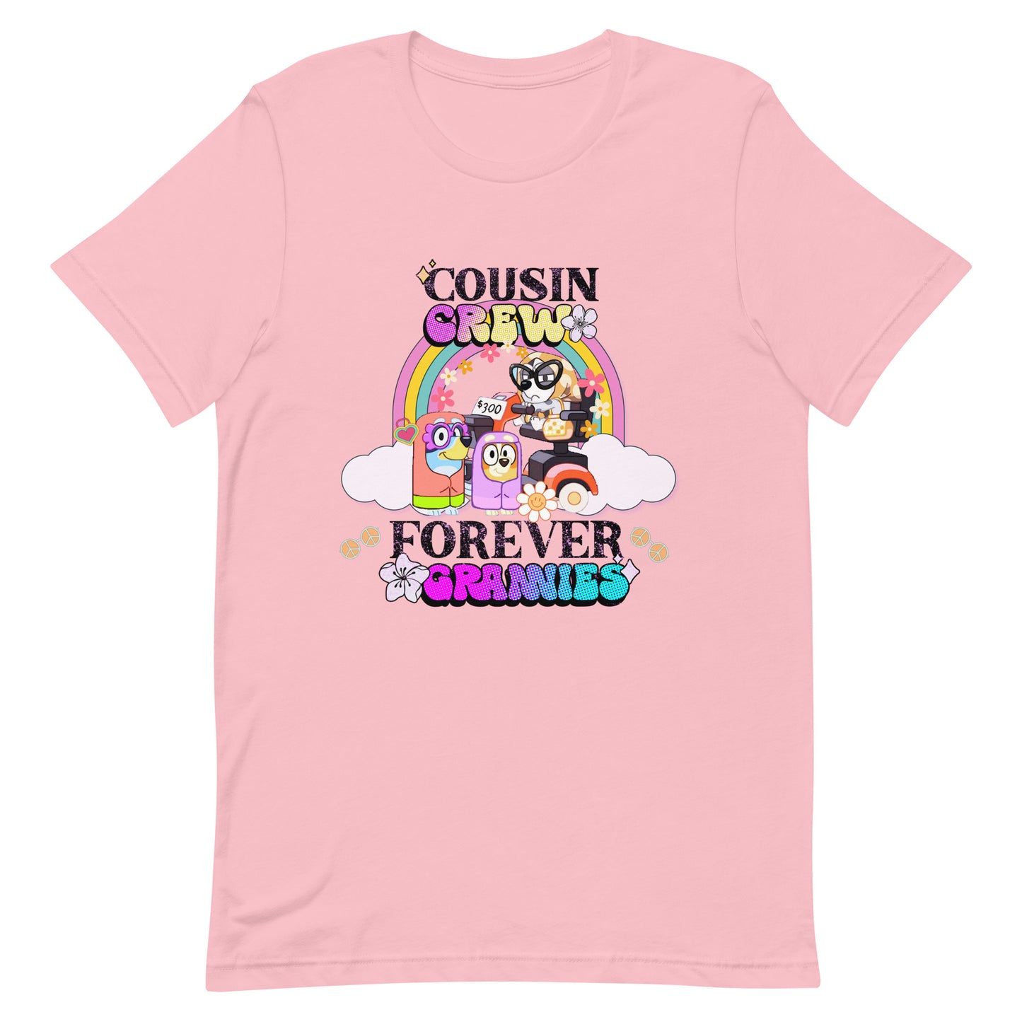 Bluey Cousin Crew T-Shirt Bluey Grannies Shirt Birthday Gift Funny Bluey Party T Shirt Bluey Nice Parking Tshirt Gift for Family Shirt