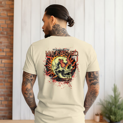Retro Fire Skate Skull T-Shirt