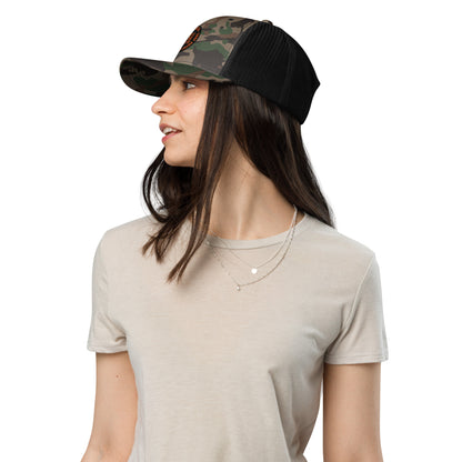 Skate or Die Camo Trucker Hat