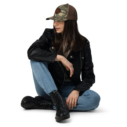 Skate or Die Camo Trucker Hat
