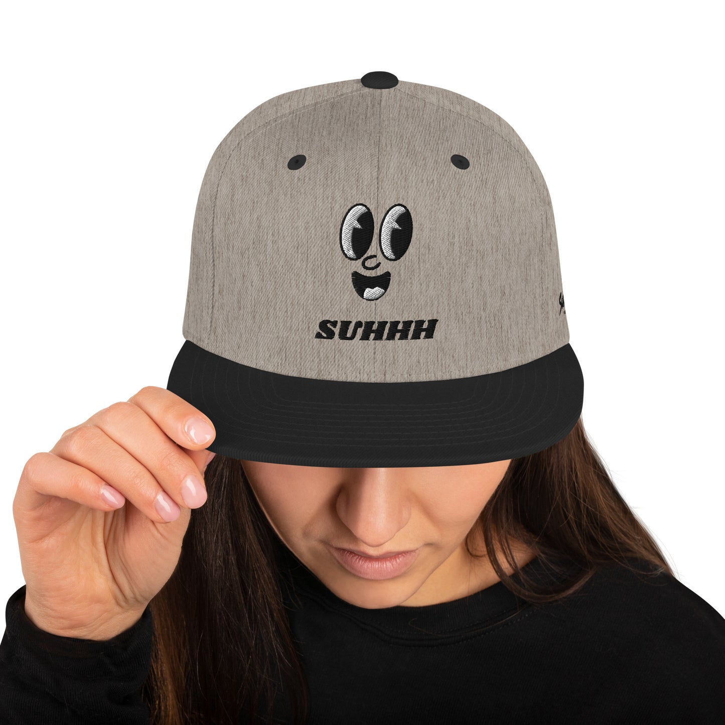 SUHHH EYES Dark Snapback Hat
