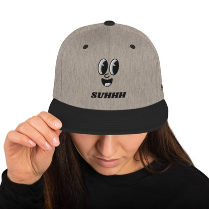 SUHHH EYES Dark Snapback Hat