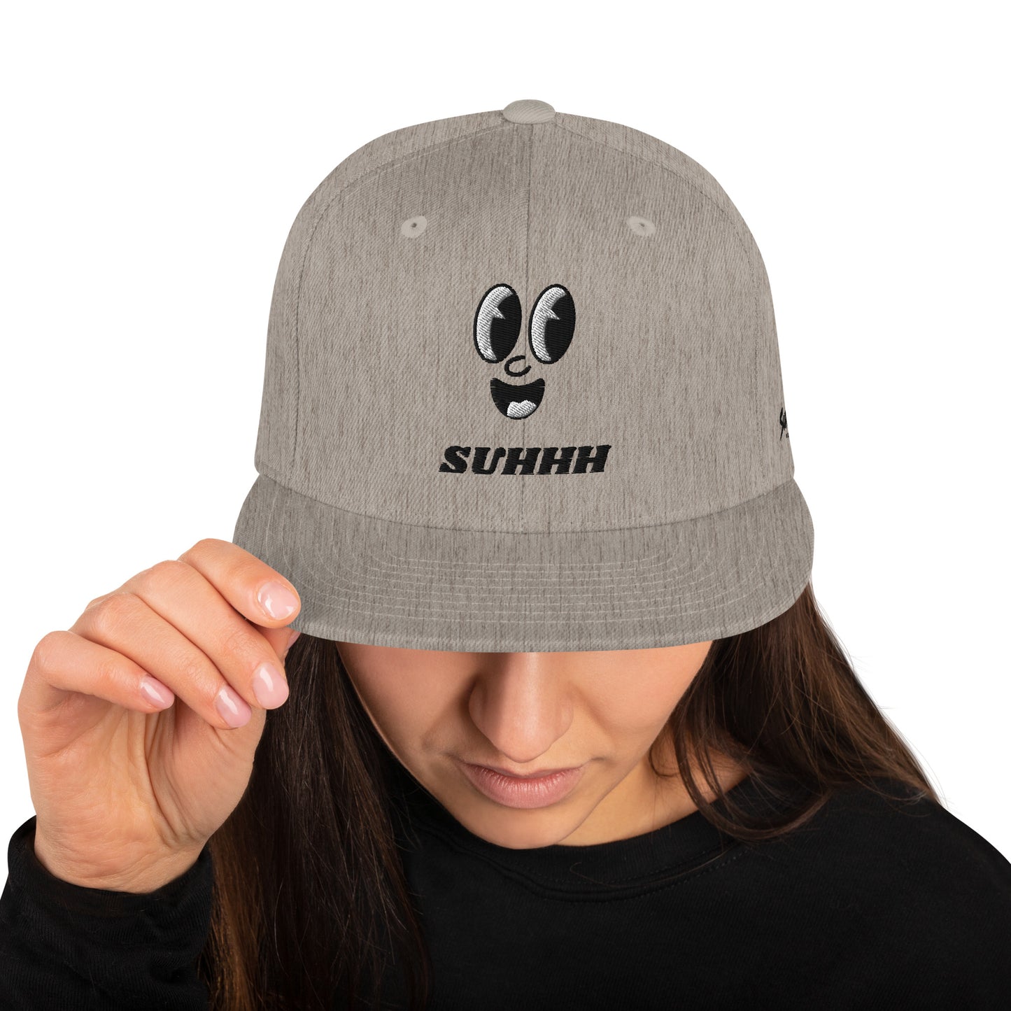 SUHHH EYES Dark Snapback Hat