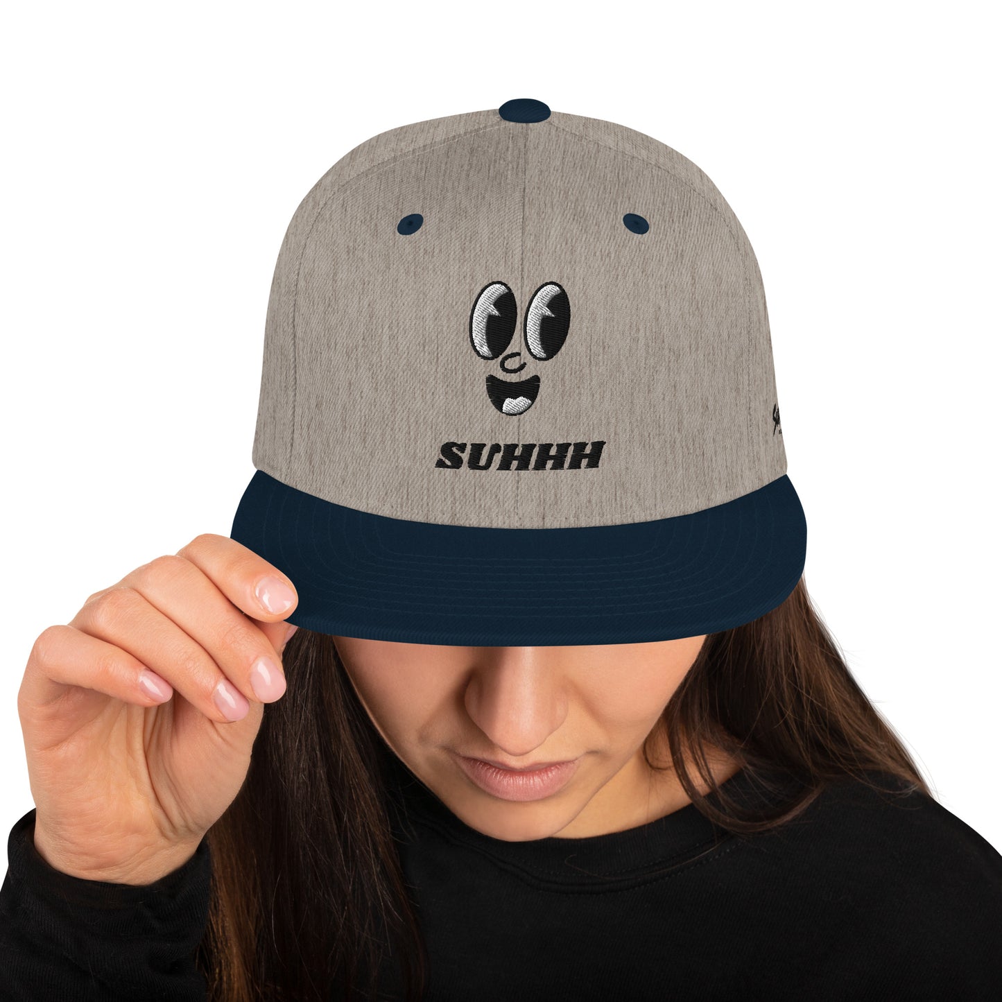 SUHHH EYES Dark Snapback Hat