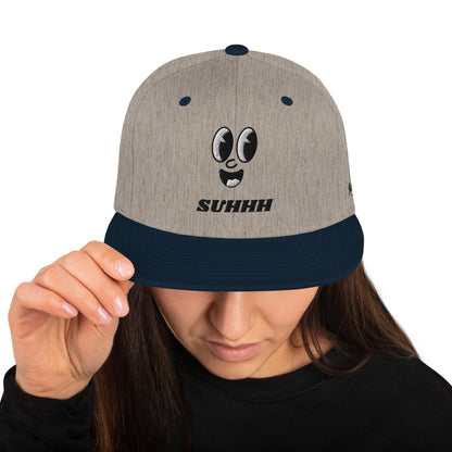 SUHHH EYES Dark Snapback Hat