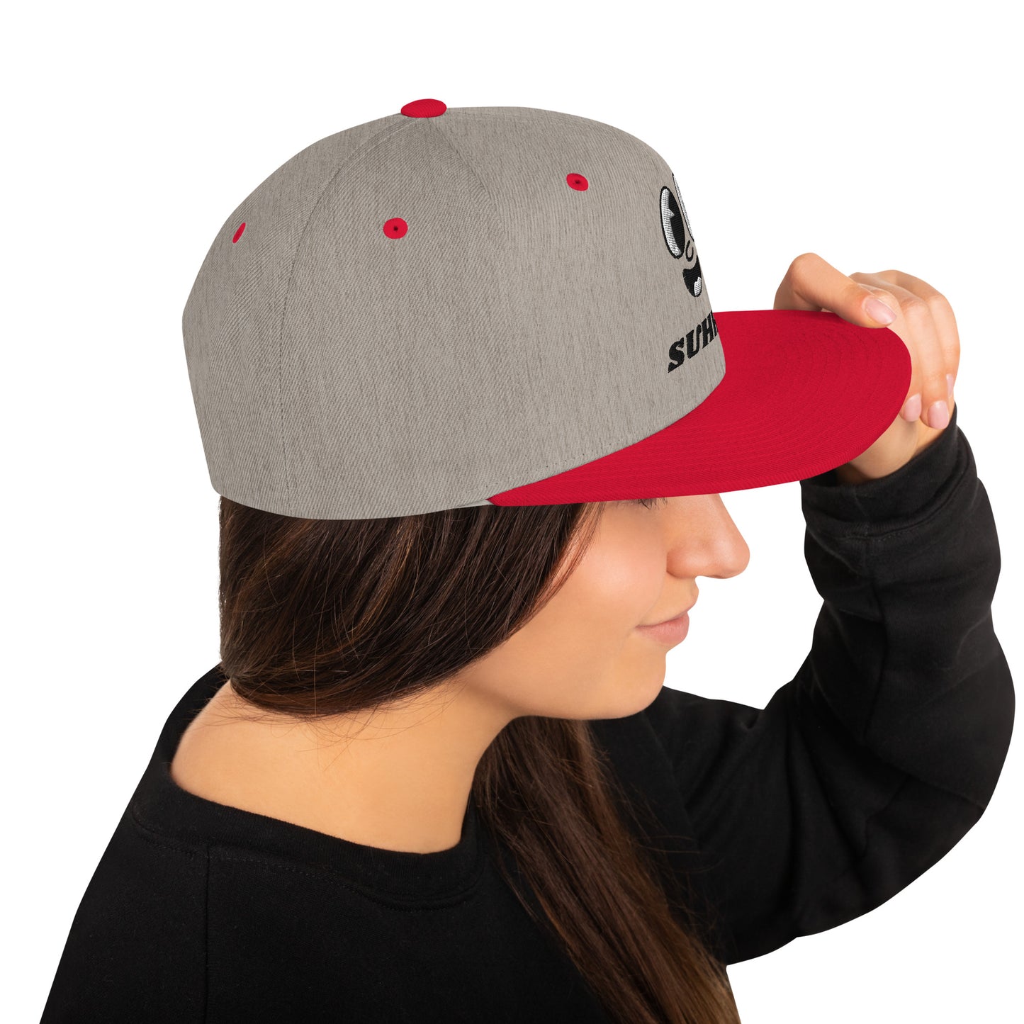 SUHHH EYES Dark Snapback Hat
