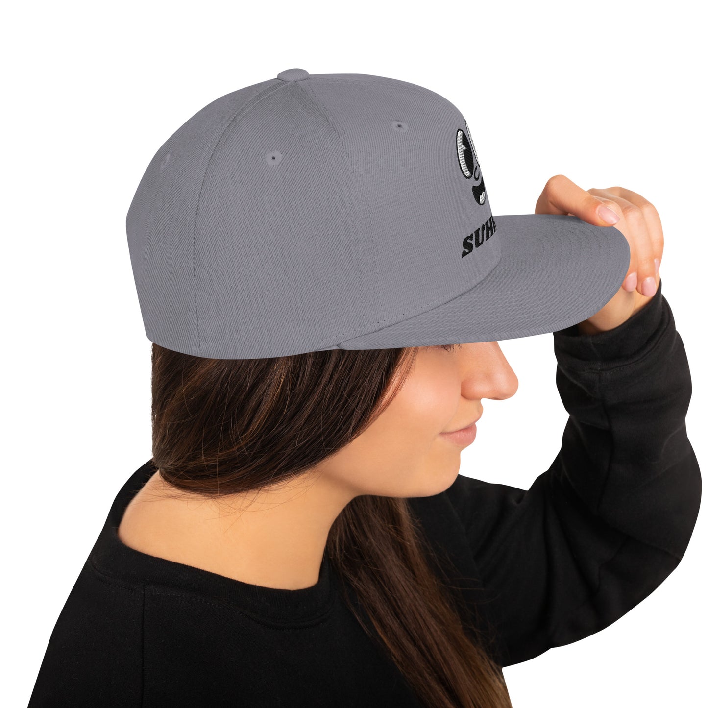 SUHHH EYES Dark Snapback Hat